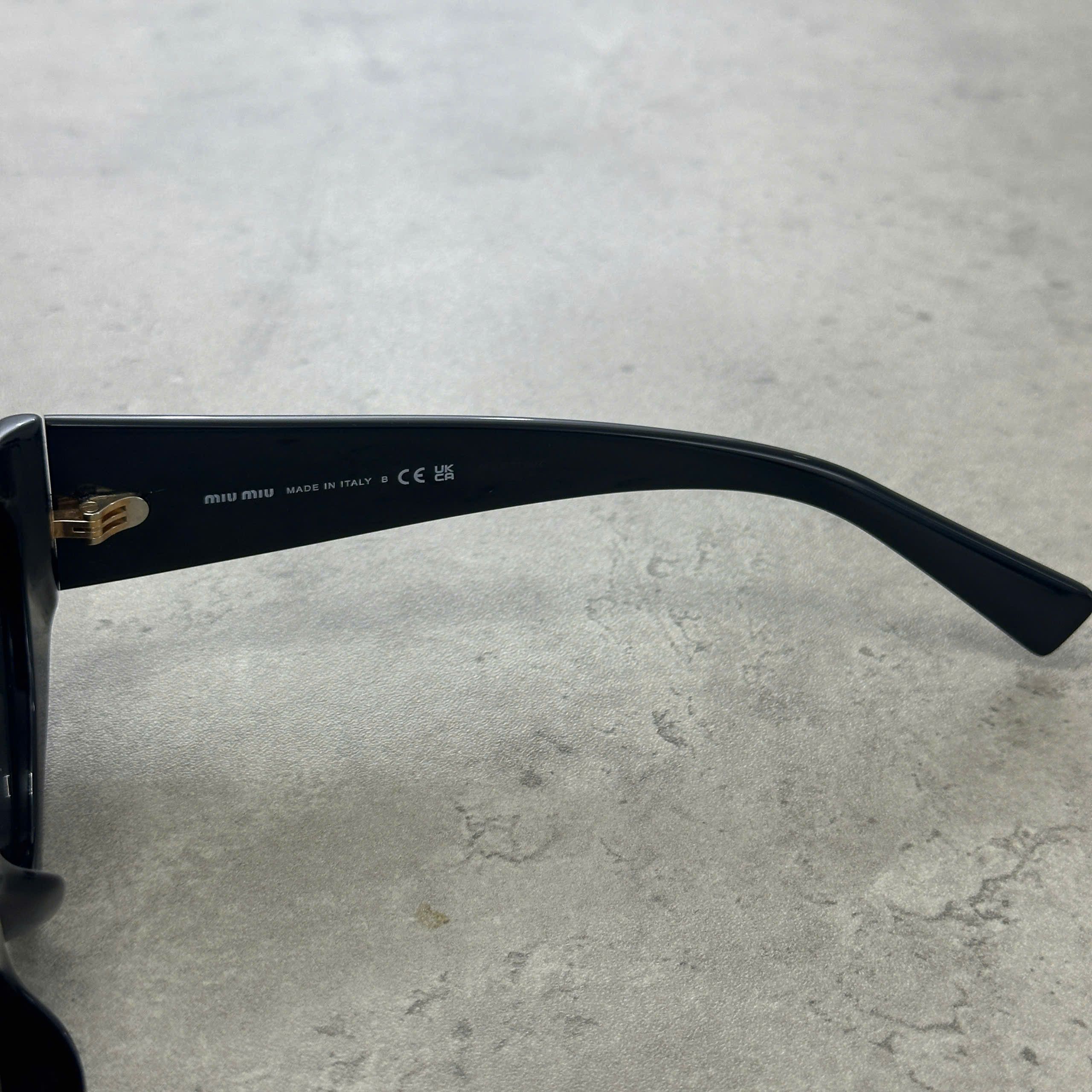 Miu Miu MIU MIU MU 06YS 1AB5S0 Sunglasses BLACK Size ONE SIZE - 4 Thumbnail