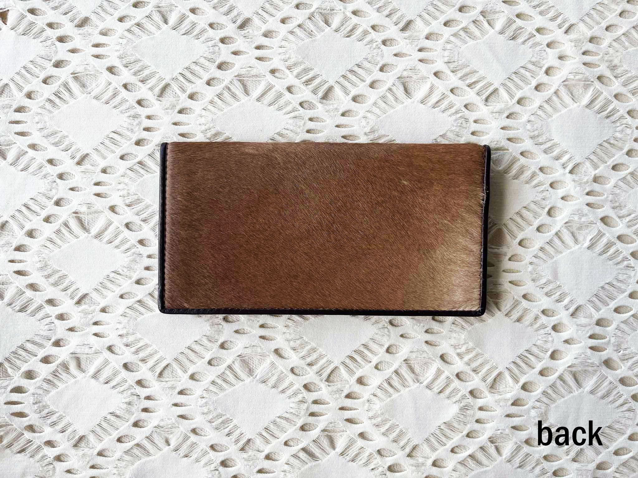 Vintage Vintage Genuine animal hair bifold Long Wallet on pu leather Size ONE SIZE - 5 Thumbnail