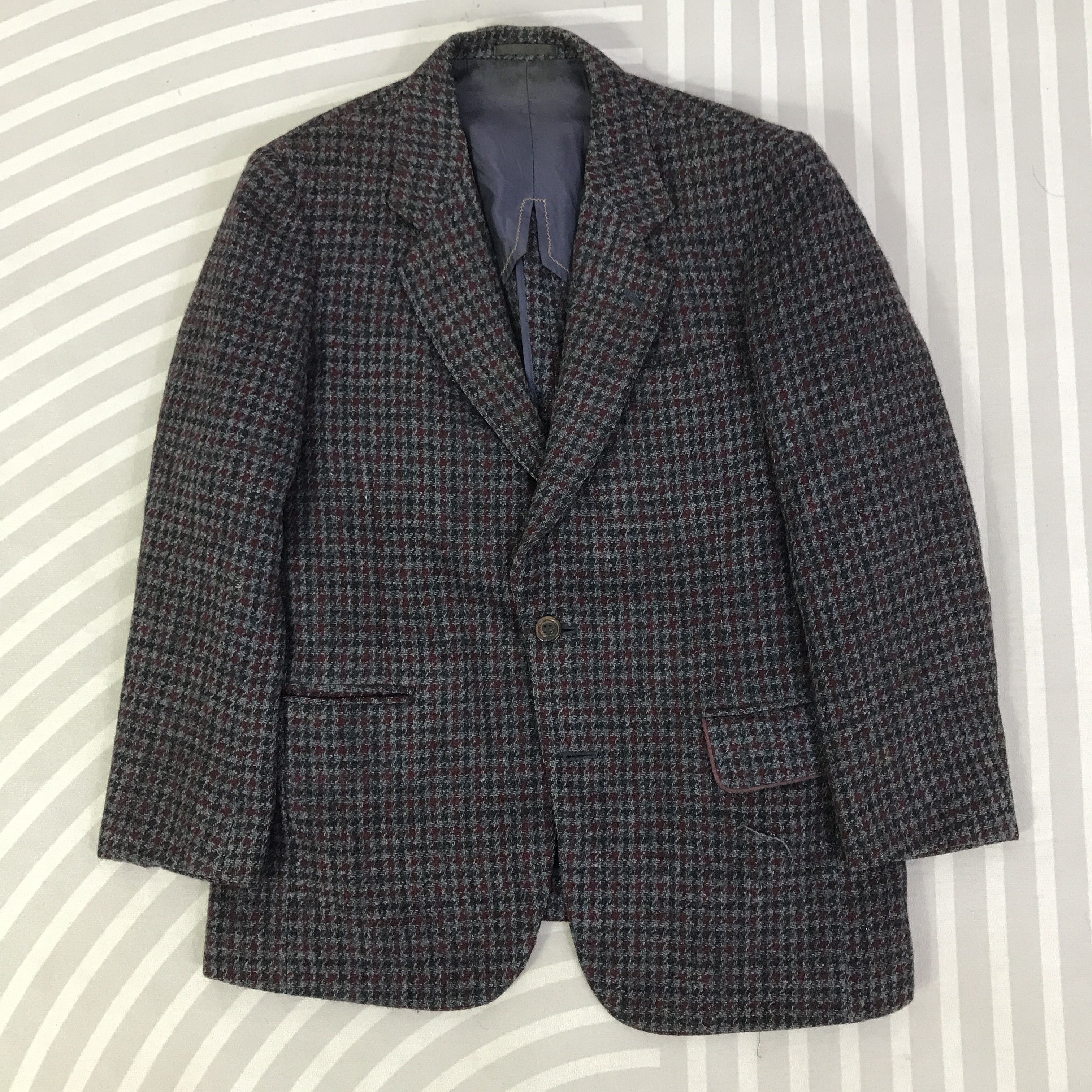 Harris Tweed Vintage Harris Tweed Wool classic Blazes K115B18 Size US L / EU 52-54 / 3 - 1 Thumbnail