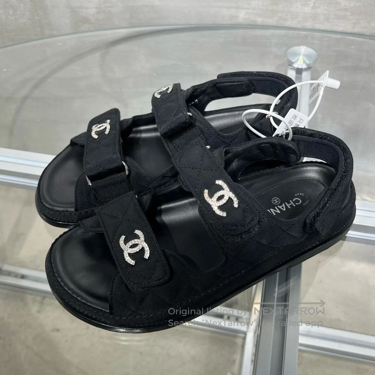 Chanel Chanel Double-C Water Drill Magic Cooling Sandals Size US 6.5 / IT 36.5 - 1 Thumbnail
