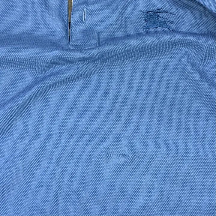 Burberry Burberry Burberry Blue Embroidered Logo Short Sleeve Polo- Size US L / EU 52-54 / 3 - 4 Thumbnail