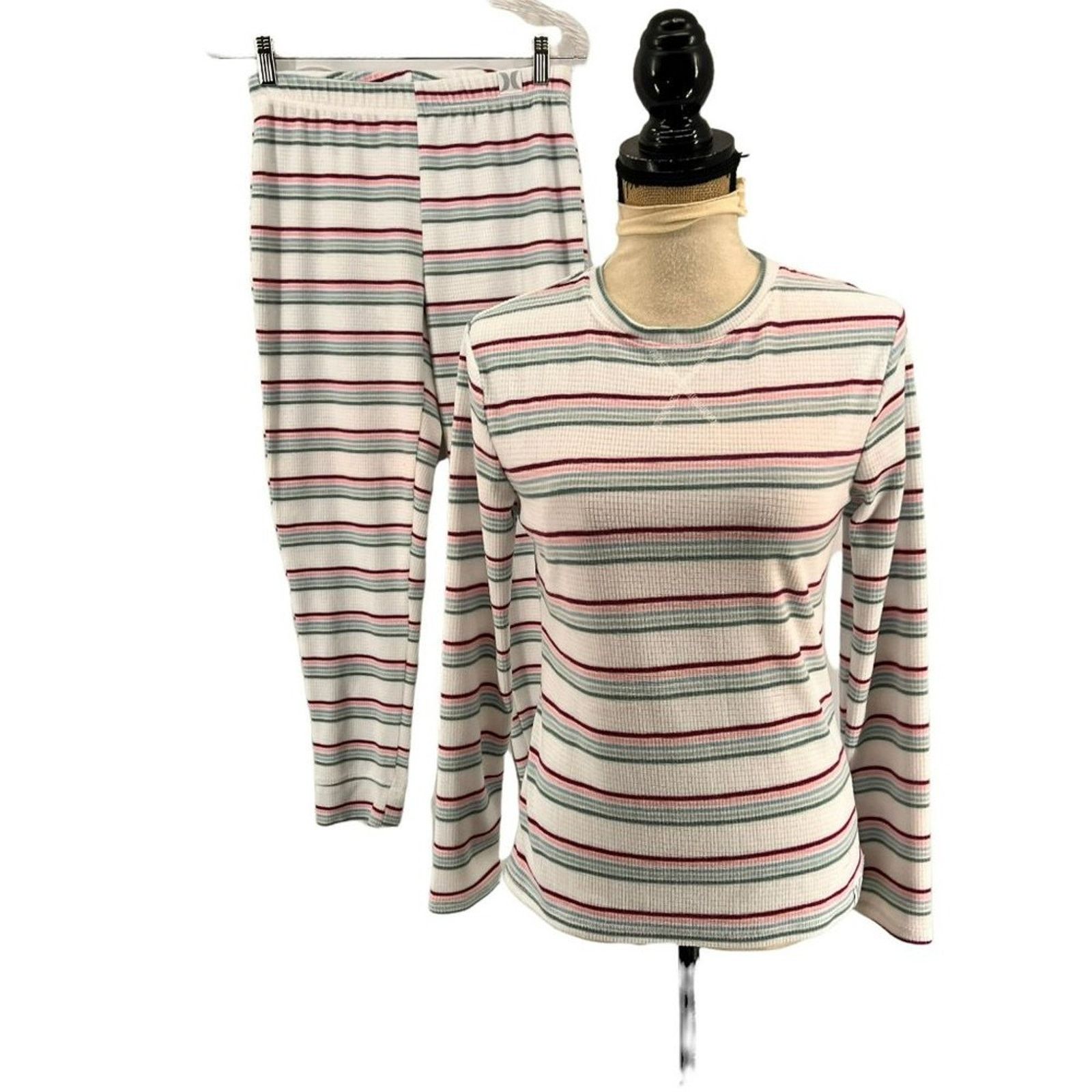 Hurley Hurley Thermal Tropical Striped Pajama Set Large Size ONE SIZE - 1 Thumbnail