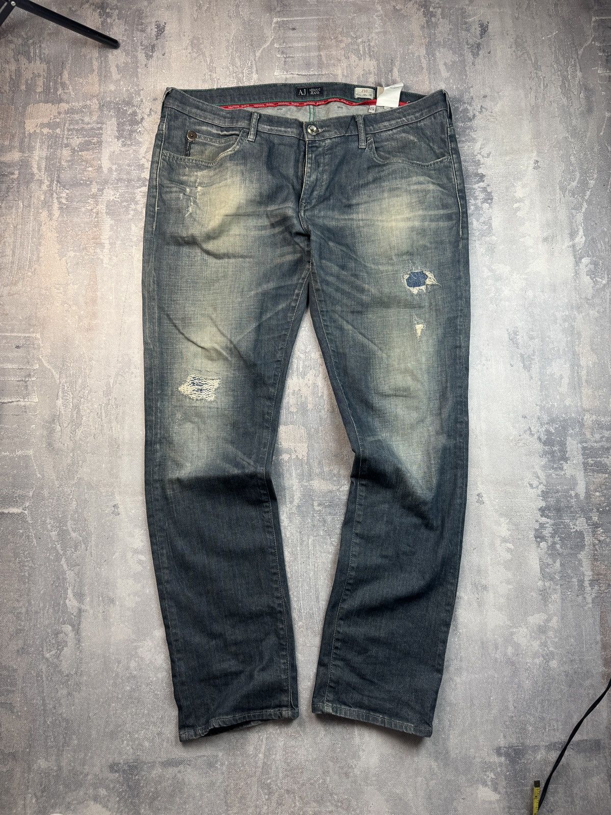 Armani Armani Jeans pants distressed Jeans Size US 40 / EU 56 - 1 Thumbnail