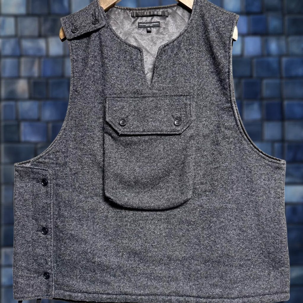 Engineered Garments Engineered Garments Vest Cover Gray Wool Front Pocket Size XL Pre-owned Size US XL / EU 56 / 4 - 1 Thumbnail