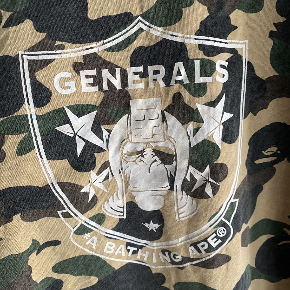 Bape 2006 Bape Green ASNKA / General Raiders Logo Rip Crewneck Size US XL / EU 56 / 4 - 10 Thumbnail