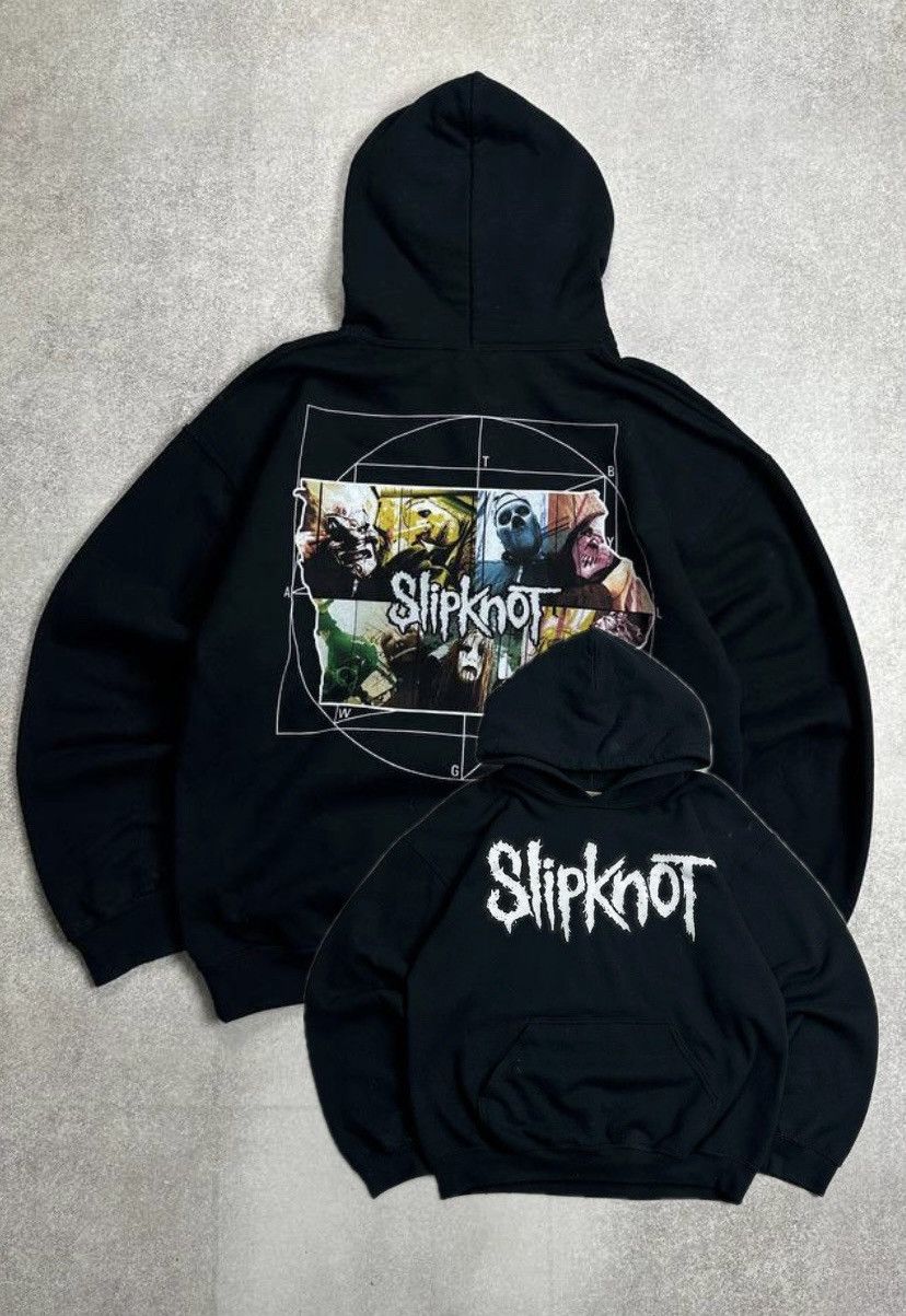 Slipknot Vintage 90s Slipknot Very Rare Mask Promo Boxy Hoodie M Size US M / EU 48-50 / 2 - 1 Thumbnail