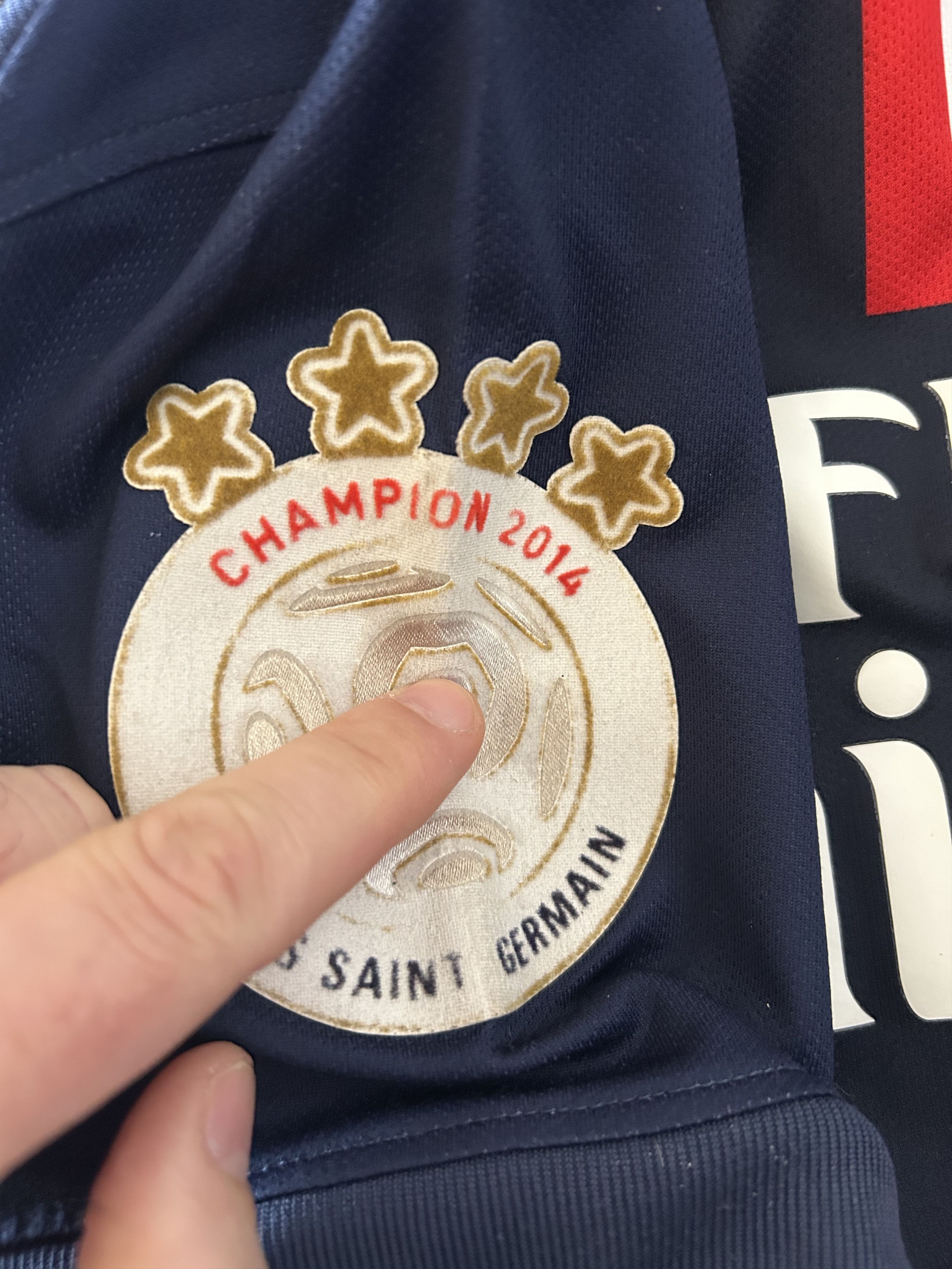 Nike Paris Saint Germain #32 DAVID LUIZ Nike - 2014/2015 147-158 Size US XXS / EU 40 - 6 Thumbnail