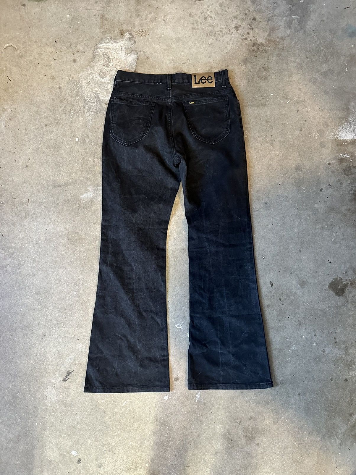 Japanese Brand × Lee × Vintage Lee Black Flared Vintage Denim Size US 30 / EU 46 - 2 Thumbnail