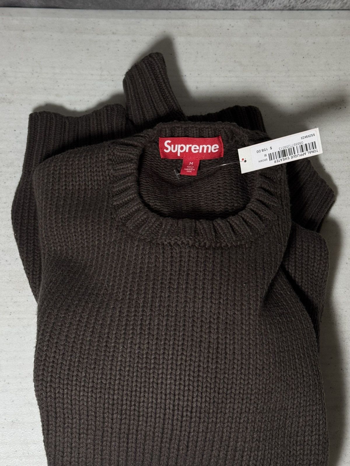 Supreme Tonal Applique Sweater 