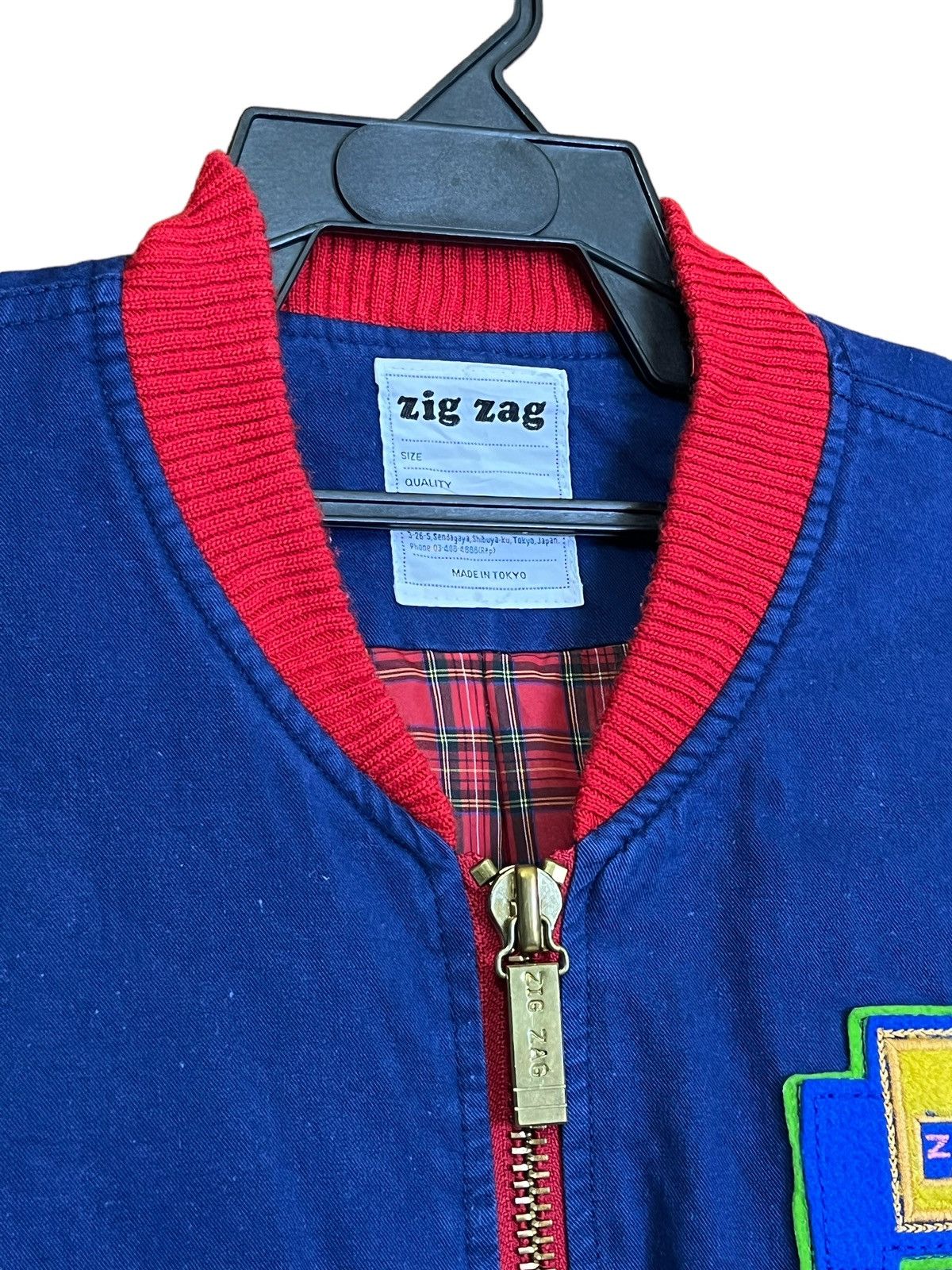 Japanese Brand RARE🔥ZIG ZAG MADE IN TOKYO BIG SPELL BOMBERS JACKET Size US L / EU 52-54 / 3 - 4 Thumbnail