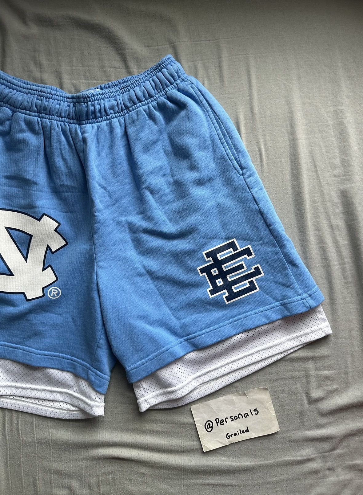 Eric Emanuel × NCAA Eric Emanuel North Carolina Double Layer Shorts Medium Size US 32 / EU 48 - 3 Thumbnail