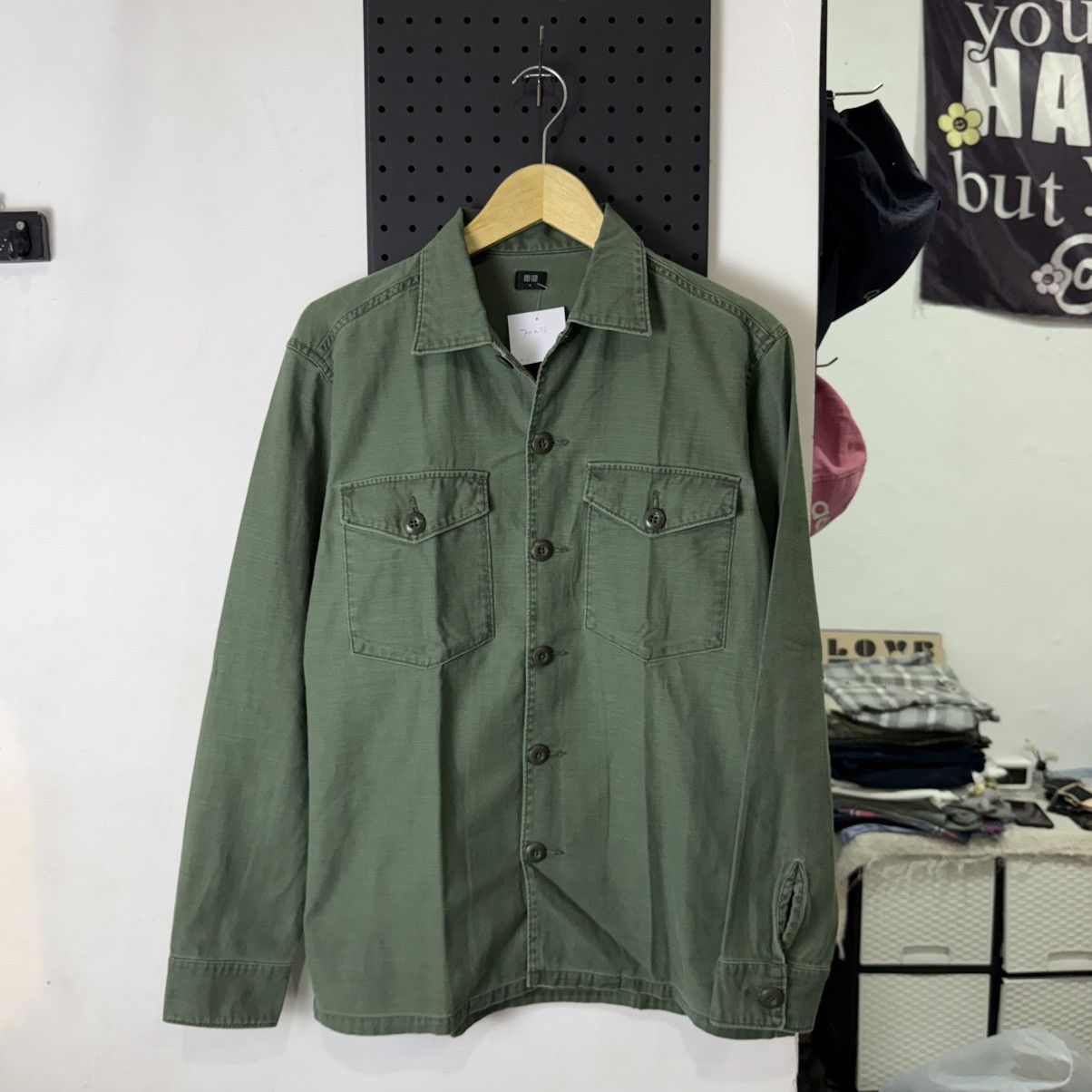 Japanese Brand Military OG 107 work shirt outer Size US M / EU 48-50 / 2 - 1 Thumbnail