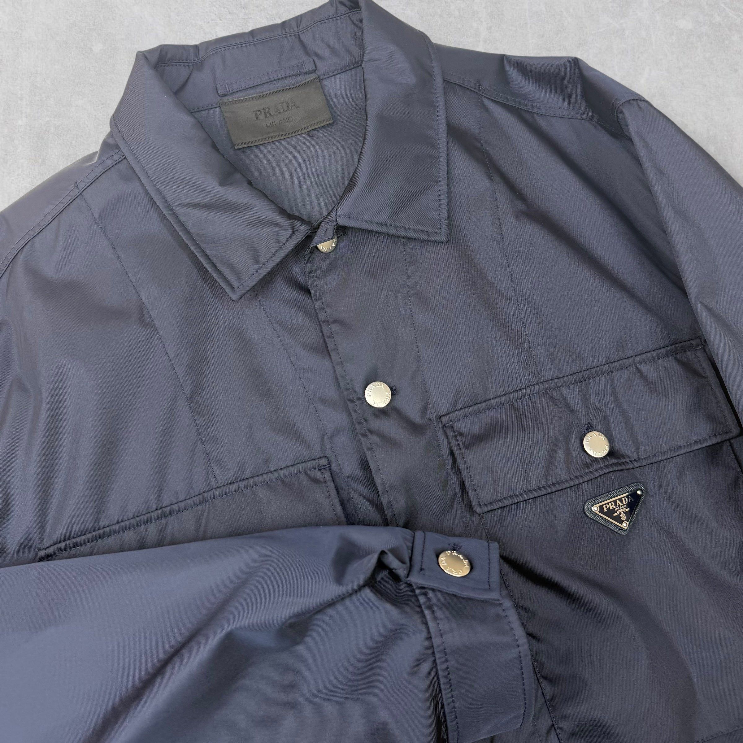 Prada Prada Re-Nylon Blouson Navy Jacket XXXL Size US XXL / EU 58 / 5 - 3 Thumbnail