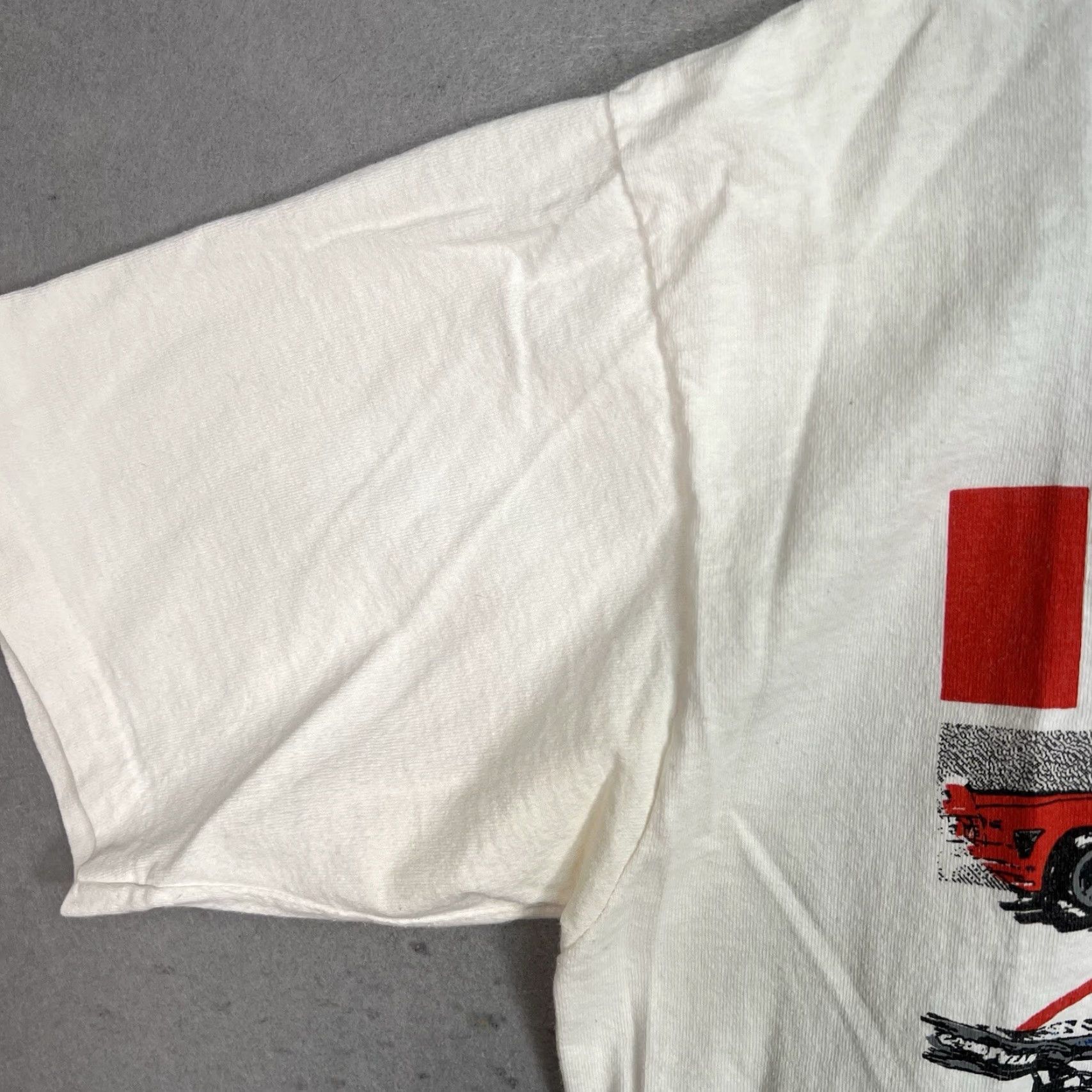 Vintage VINTAGE 90s Porsche McLaren Can Am Racing Graphic Tee Adult Large White Mens Size US L / EU 52-54 / 3 - 7 Thumbnail