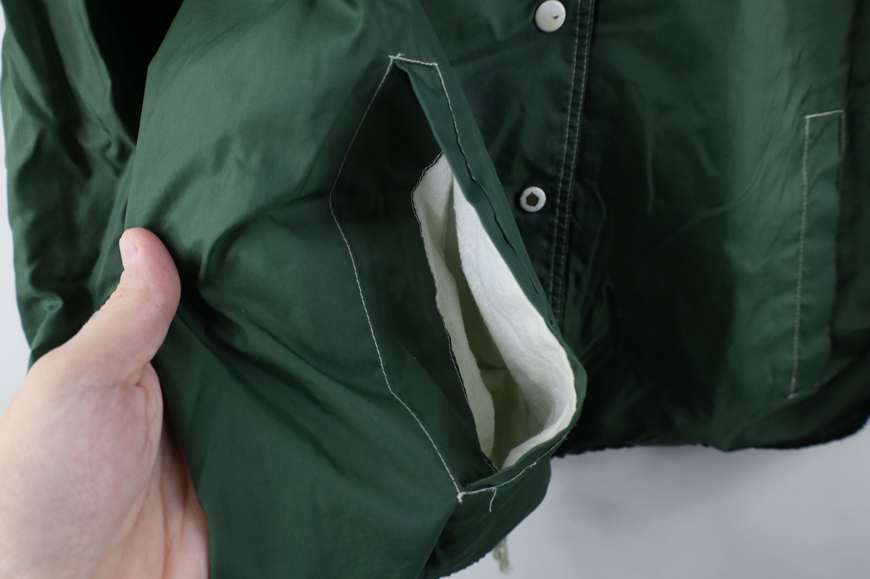 Vintage Vintage 70s Streetwear Coaches Windbreaker Jacket Green Size XL / US 12-14 / IT 48-50 - 7 Thumbnail
