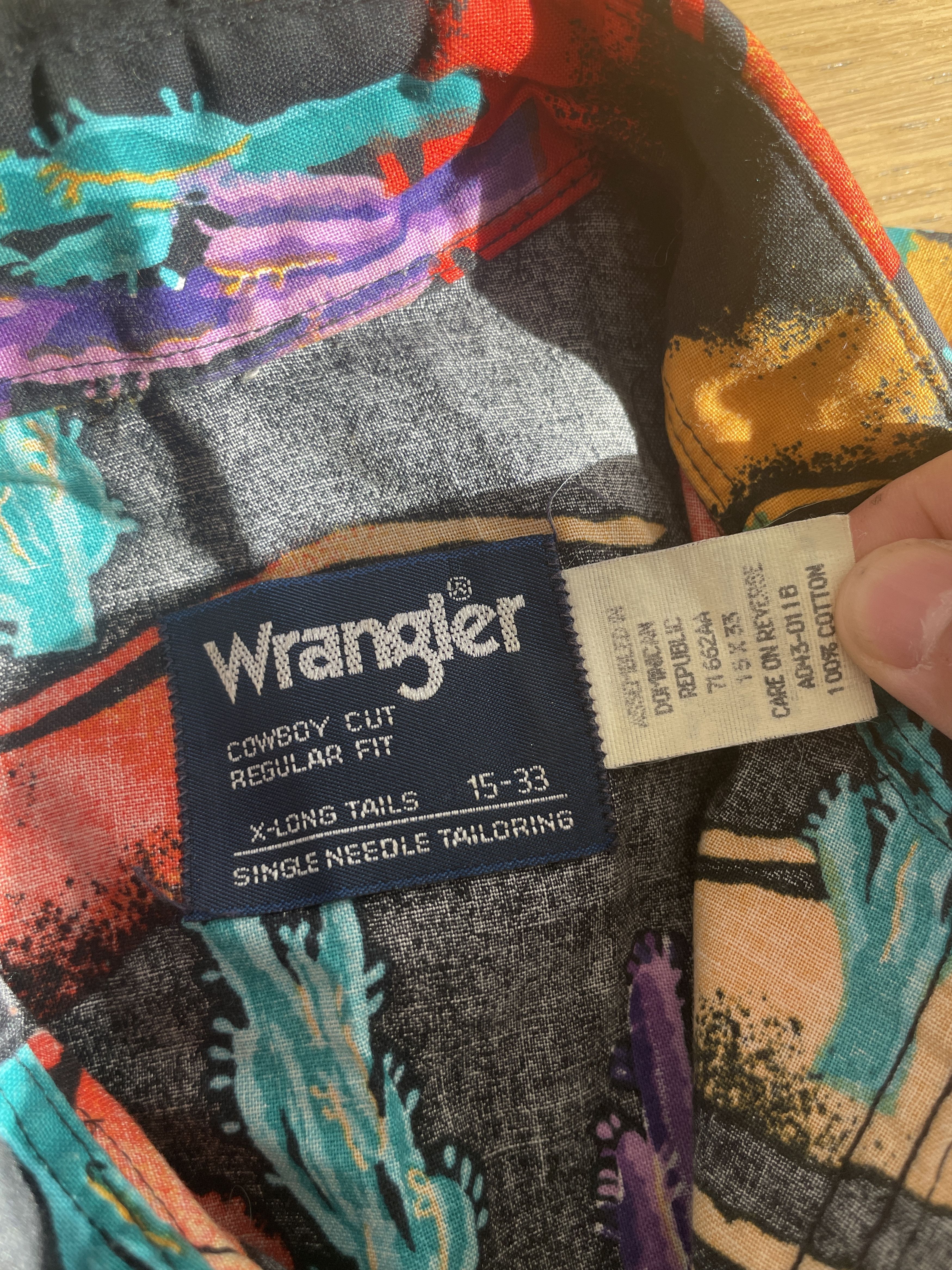 Wrangler Vintage Wrangler Button Down Shirt - Desert Cactus Black Size US S / EU 44-46 / 1 - 3 Thumbnail
