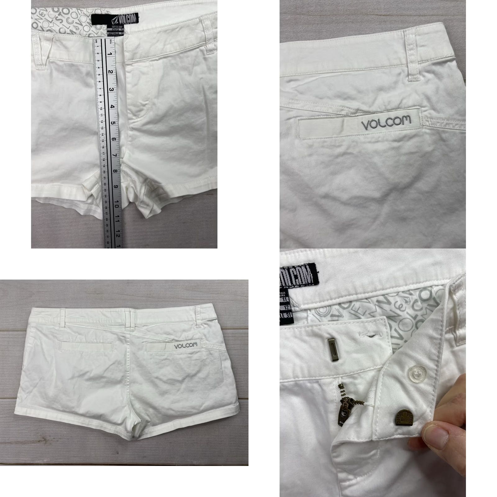 Volcom Volcom Shorts Jr Sz 11 White Chino Y2K Skater Casual Streetwear Pajama? (Note: 'Pajama' not in original) Size 32" / US 10 / IT 46 - 8 Thumbnail