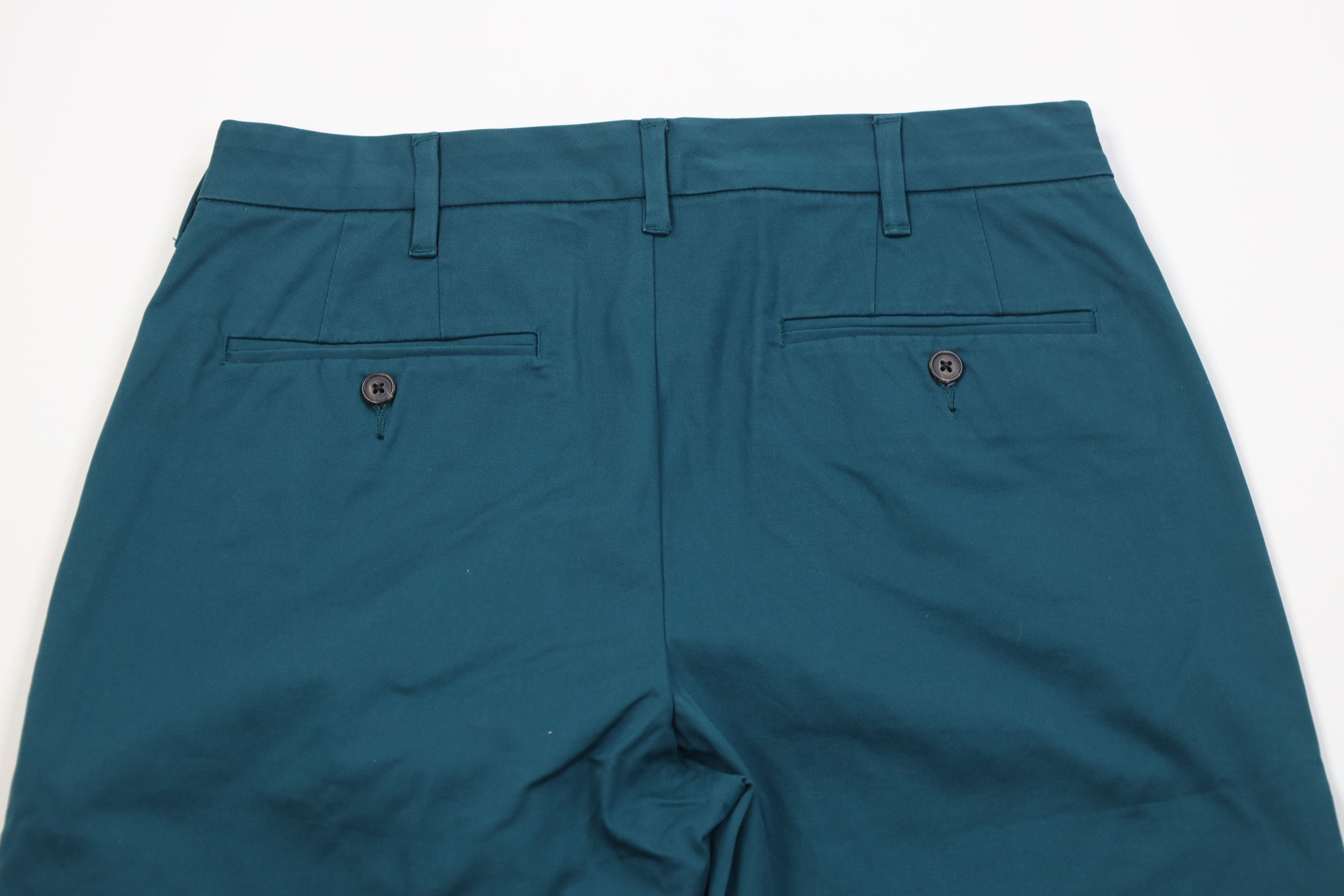 Lands' End New Lands End Cuffed Stretch Straight Leg Chino Pants Teal Size US 32 / EU 48 - 10 Thumbnail