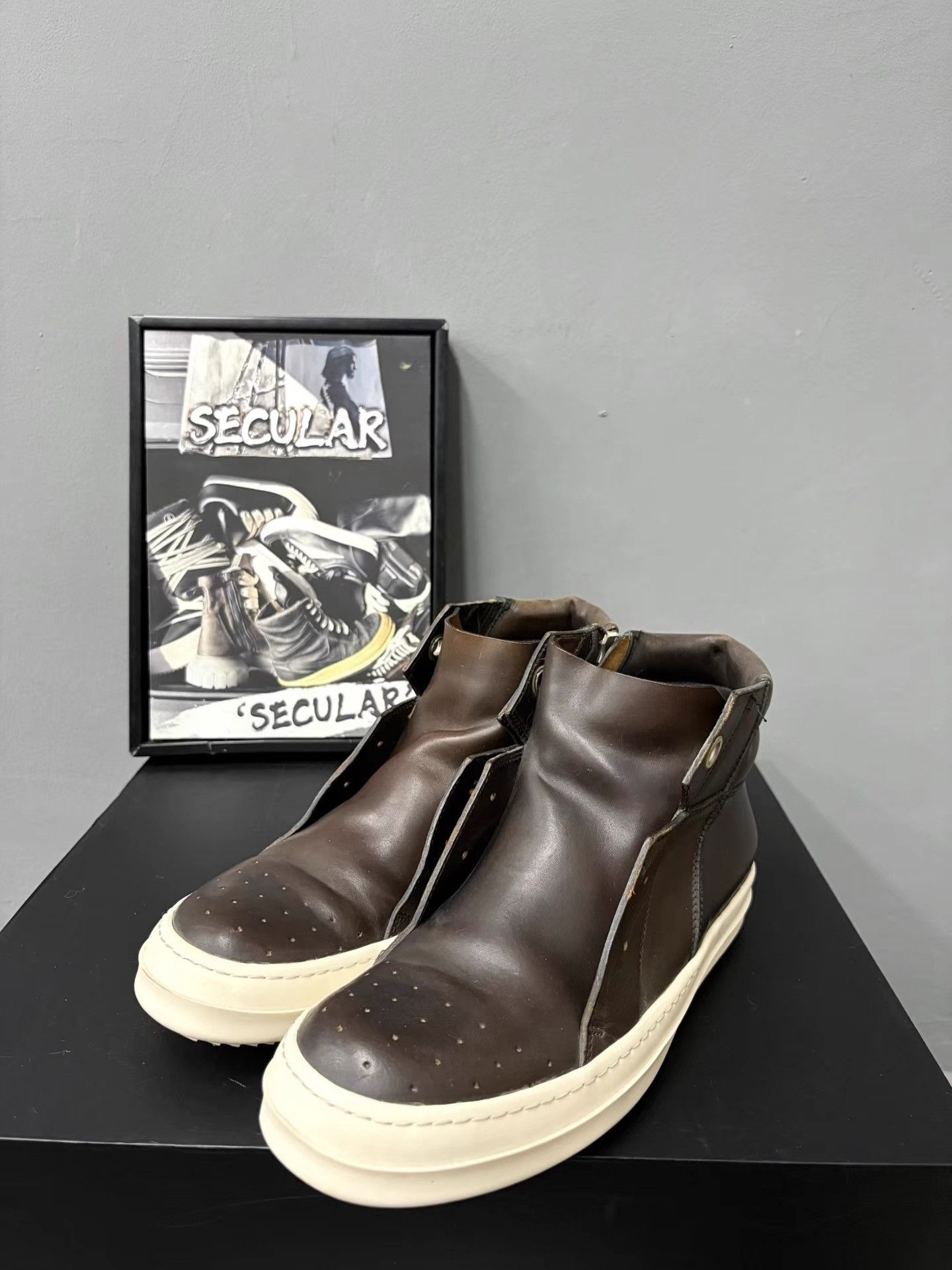 Chrome Hearts × Rick Owens Rick Owens Pony fur island dunk | Grailed