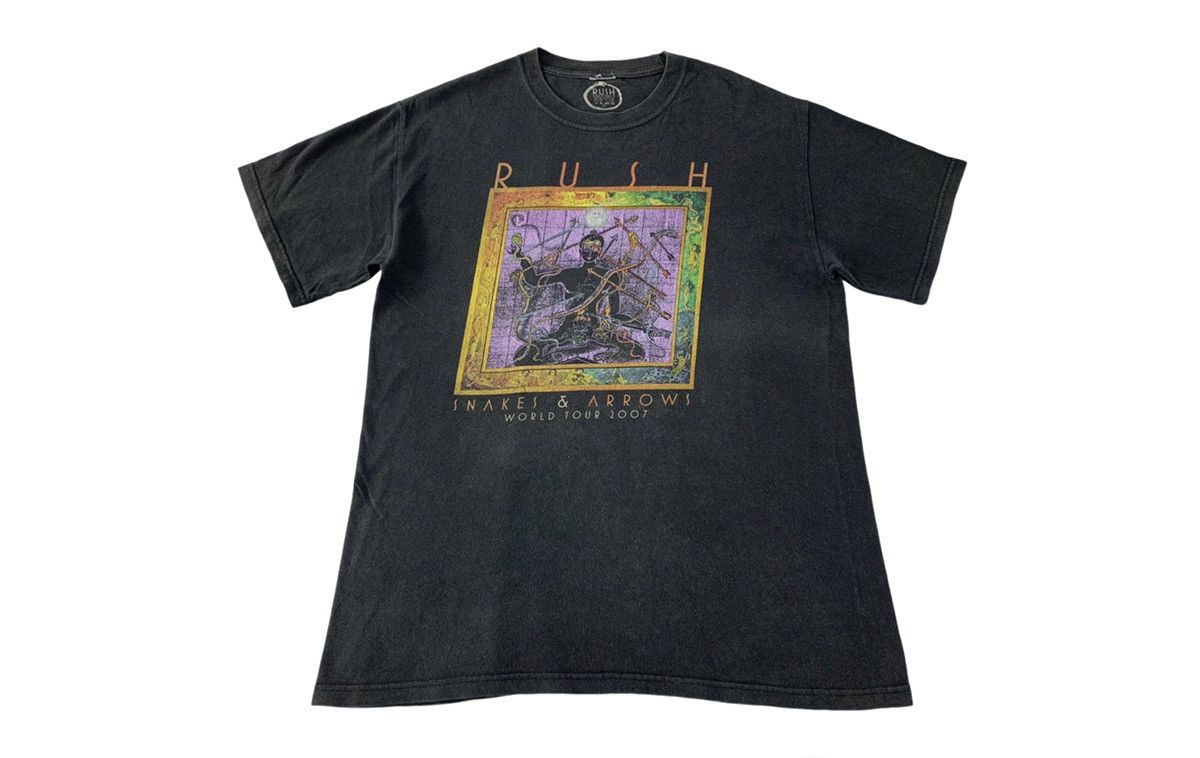 Band Tees Rush Band Snake & Arrows World Tour 2007 Brahma God Logo Tee Size US M / EU 48-50 / 2 - 1 Thumbnail