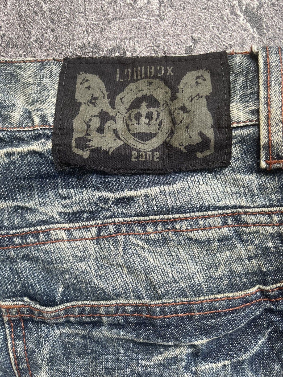 LOWBOX Y2K Lowbox D-Blu distressed ifsixwasnine bootcut jeans Size US 31 - 7 Thumbnail