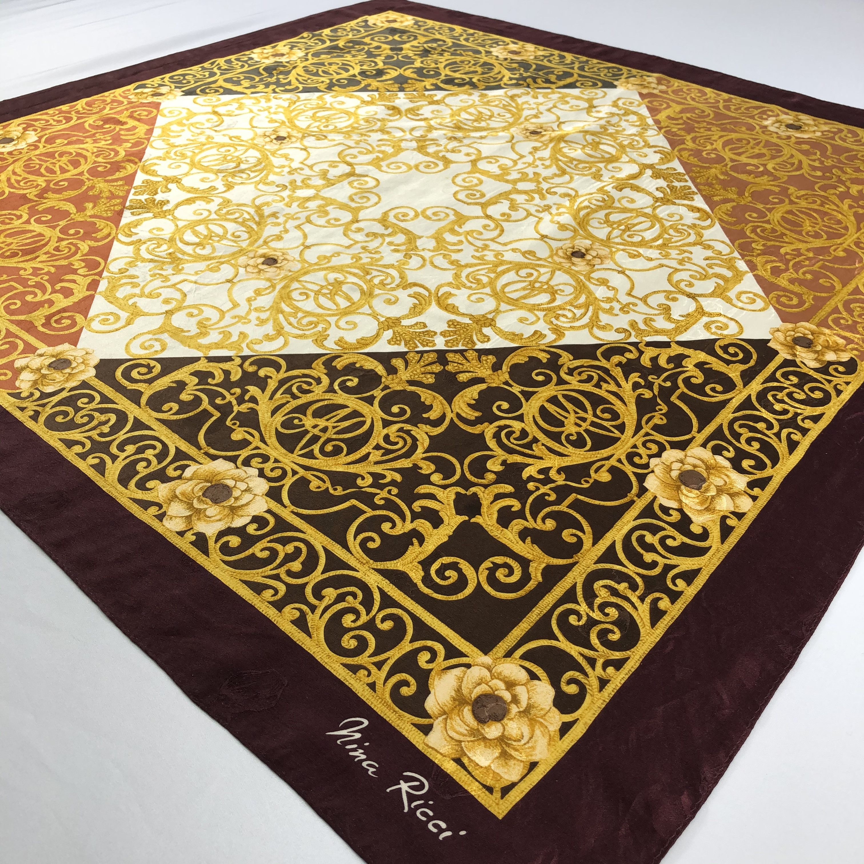 Nina Ricci Vintage Nina Ricci Silk Scarf Size ONE SIZE - 3 Thumbnail