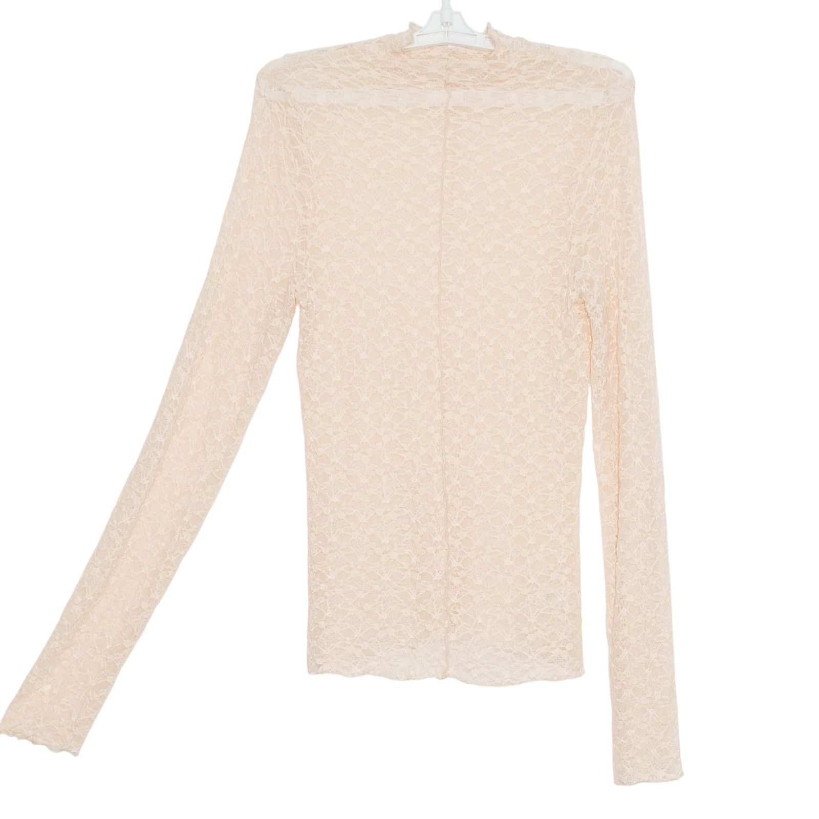Other Anniewear Lace Top Mock Neck Sheer Long Sleeve Fairycore S Size S / US 4 / IT 40 - 2 Thumbnail