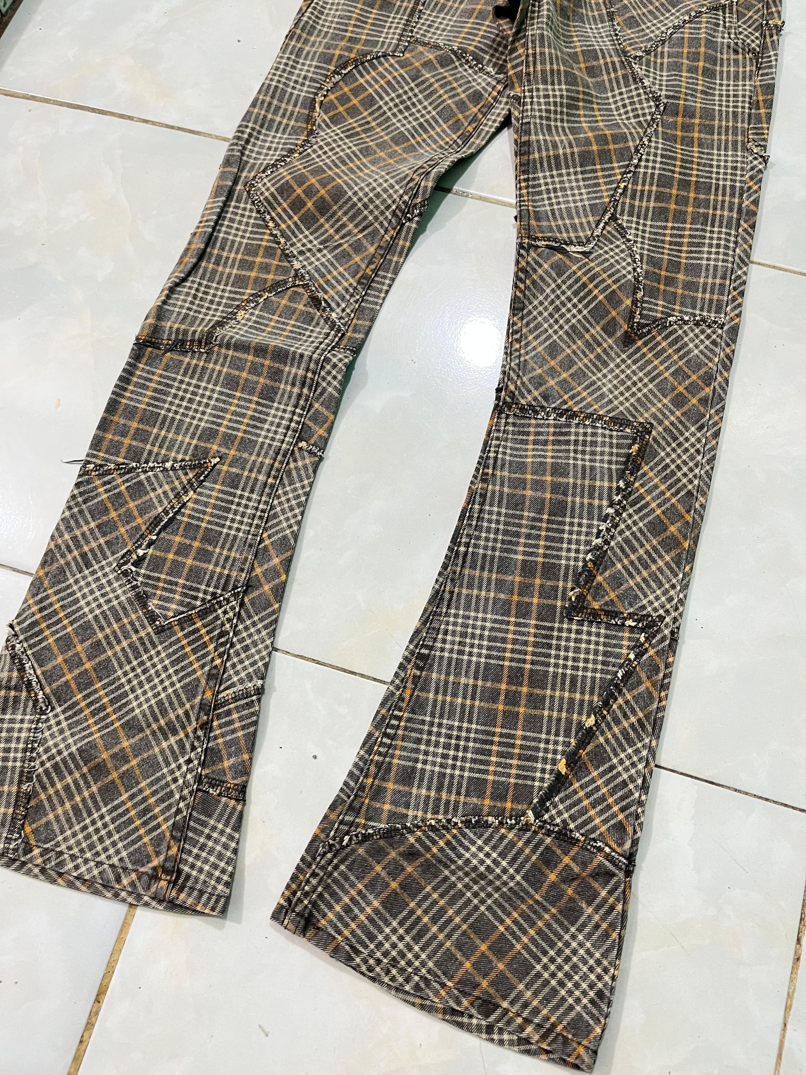 Hysteric Glamour Hysteric Glamour Patchwork Flared Pants Size US 29 - 3 Thumbnail
