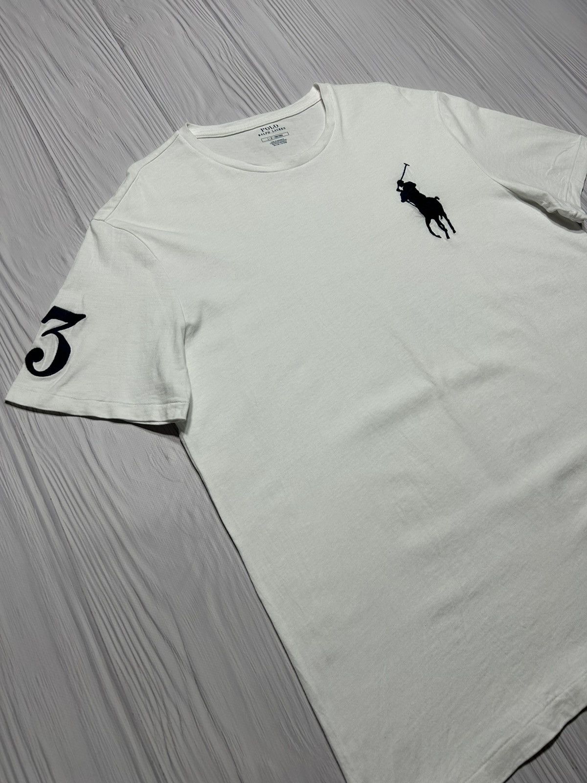 Lauren Ralph Lauren Vintage Polo Ralph Lauren Number 3 Polo T-Shirt Size L Size US L / EU 52-54 / 3 - 3 Thumbnail