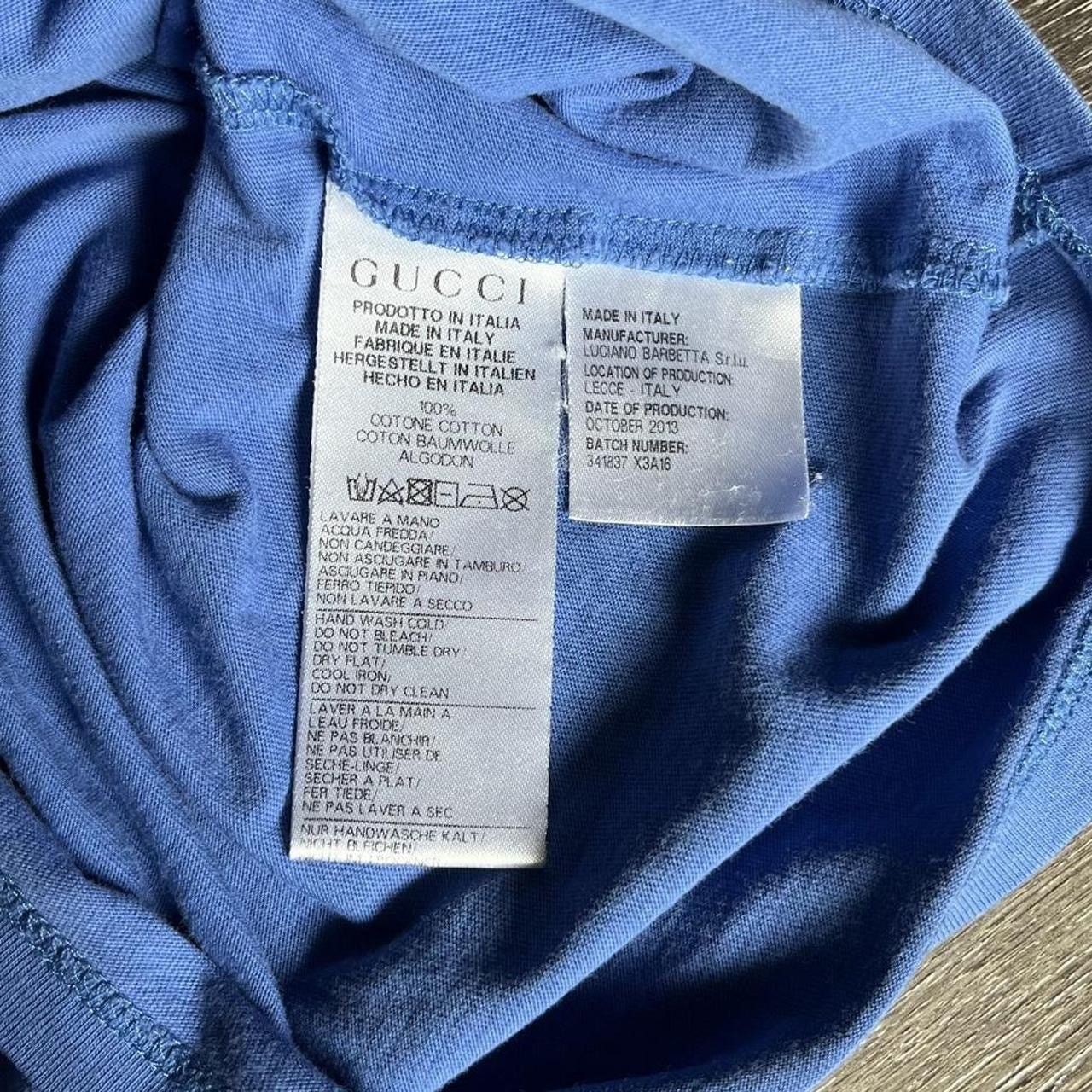Gucci Gucci Blue Monogram Graphic Logo Shirt Baby Tee Kids Size 8 Size XS / US 0-2 / IT 36-38 - 5 Thumbnail