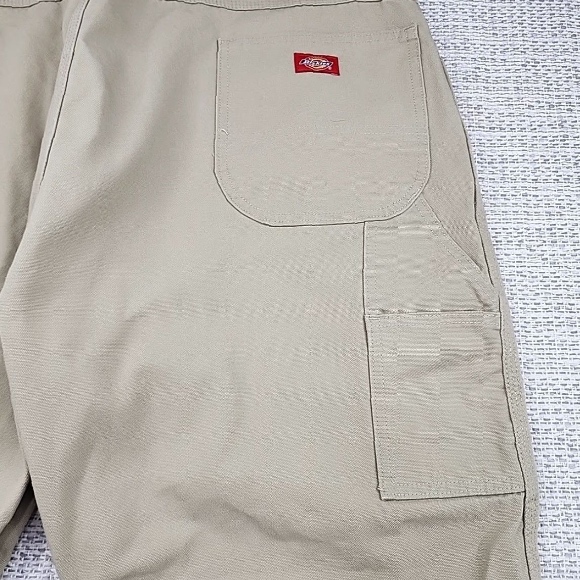Dickies Genuine Dickies Carpenter Pants Mens 44 Beige Canvas 5-Pocket, Cargo, Slash Pockets Carpenter Jeans 44X30, Great Condition, Workwear, Dickies Size US 44 / EU 60 - 3 Thumbnail