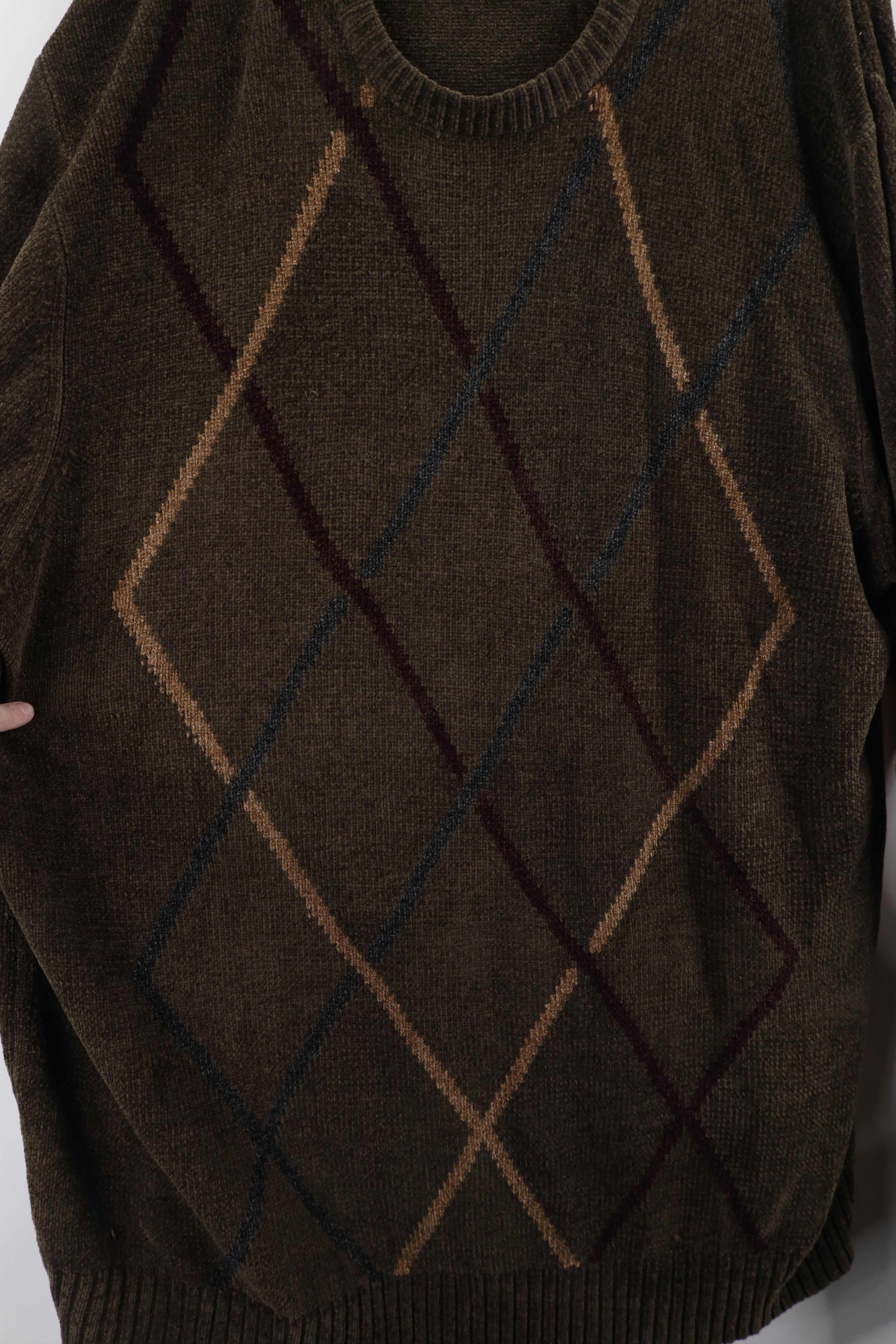 Vintage Vintage 90s Streetwear Textured Knit Crewneck Sweater Size US XL / EU 56 / 4 - 4 Thumbnail