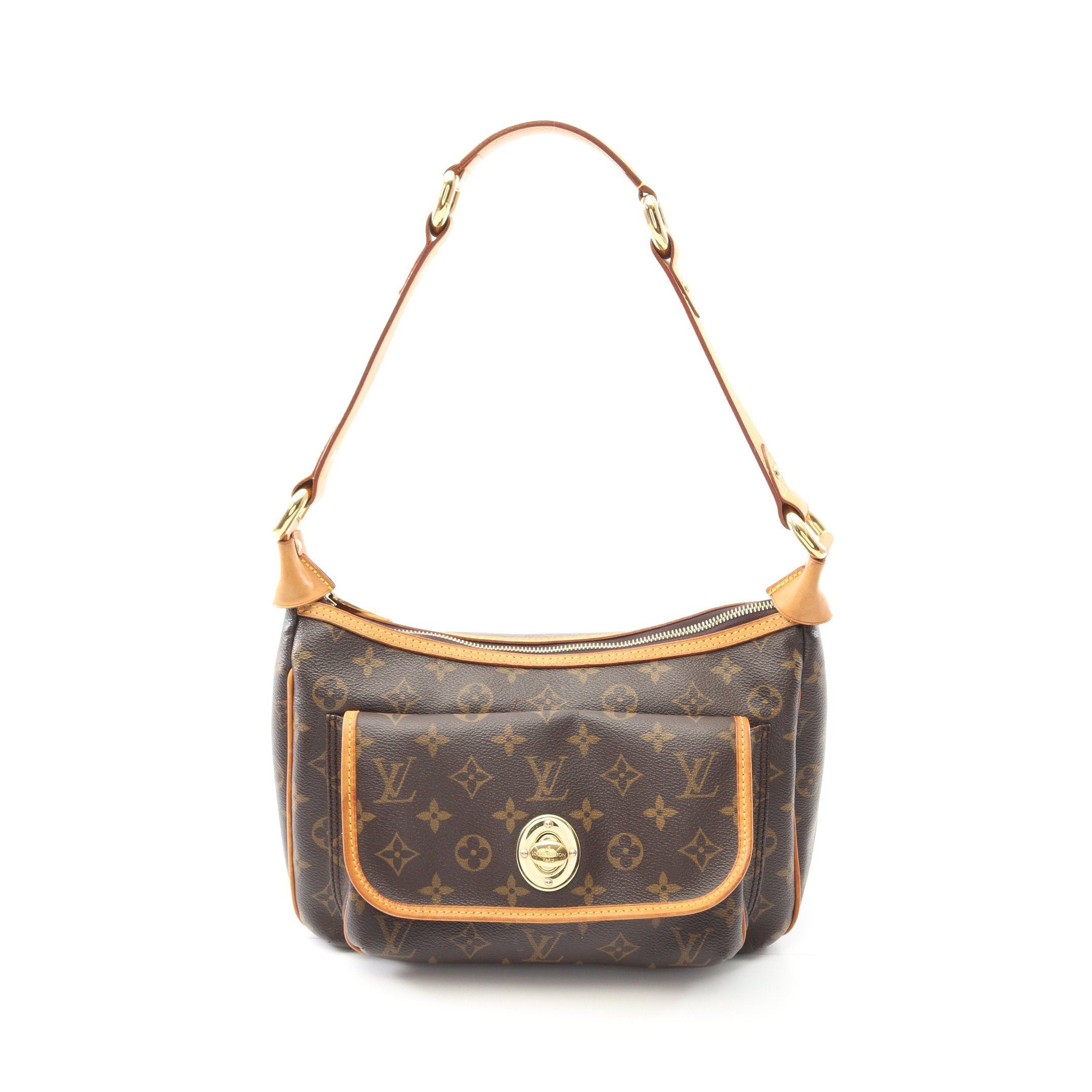 Louis Vuitton Tikal Gm Monogram Shoulder Bag Leather Brown, Women's