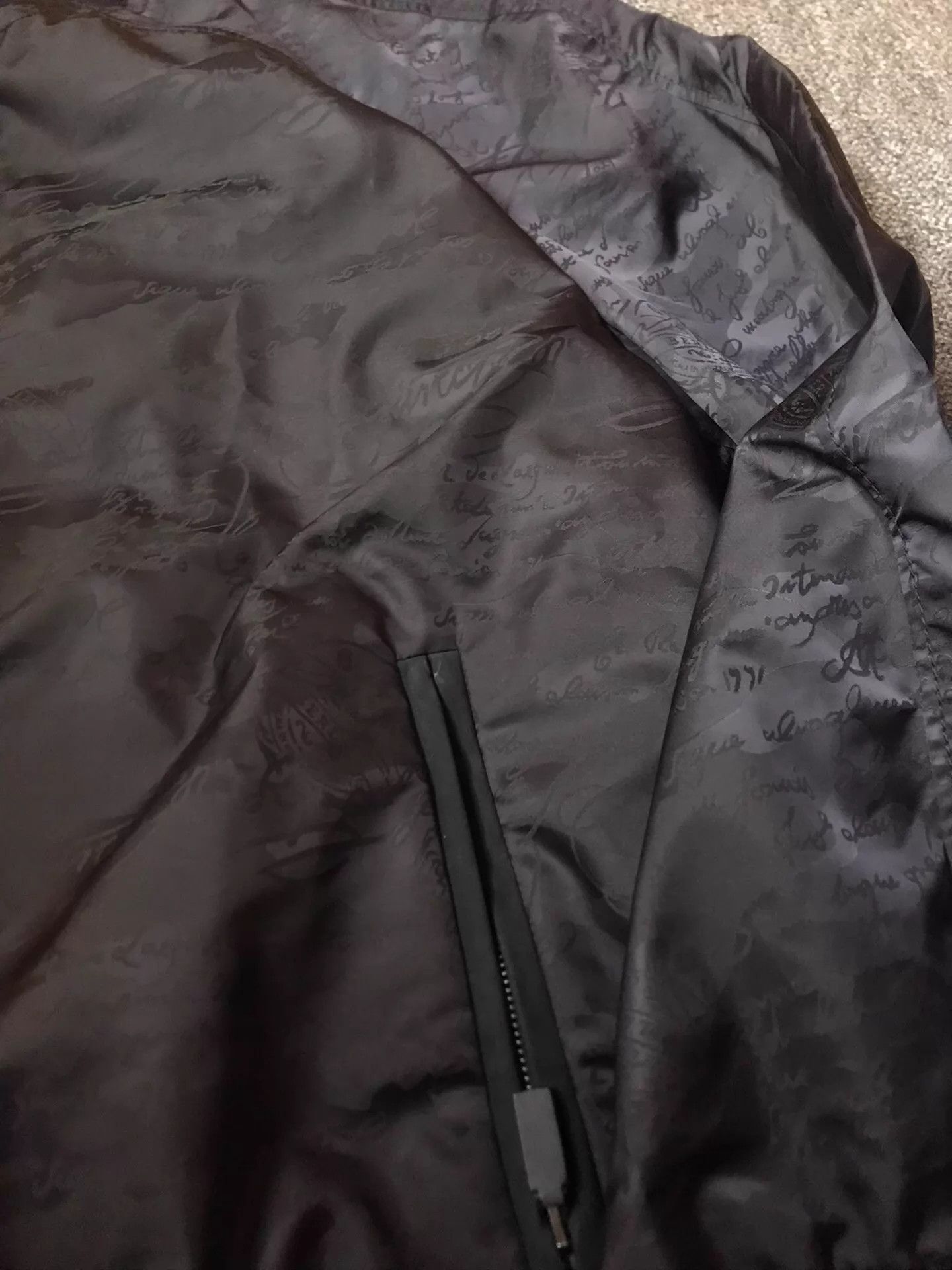 Berluti Berluti 56 3D Embossed Love Letter Leather Trimmed Jacket Size US XL / EU 56 / 4 - 7 Thumbnail