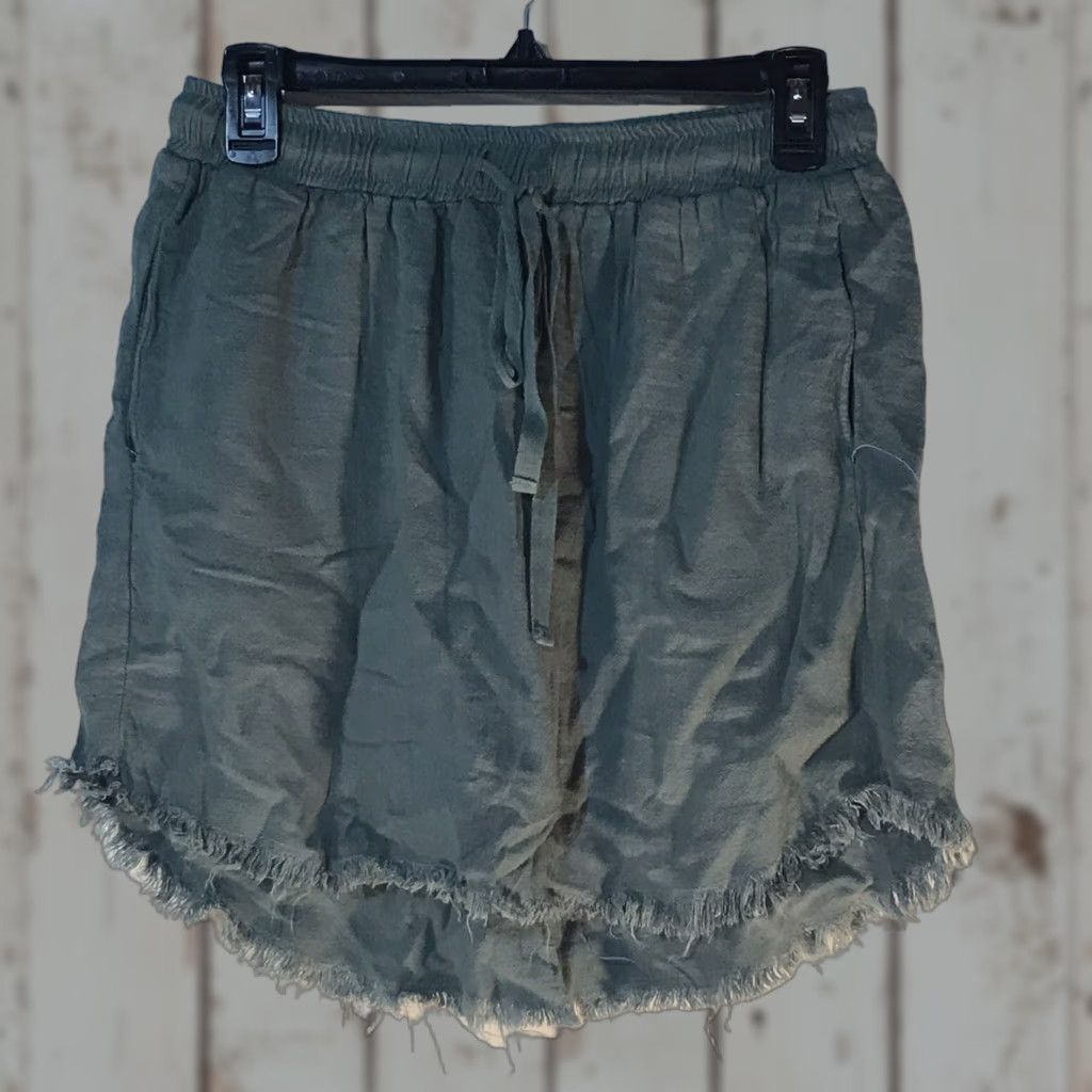 Vintage VINTAGE Umgee Women's Skirt Short Pull On Casual Elegant Green Size S Pockets Summer Size 28" / US 6 / IT 42 - 1 Thumbnail