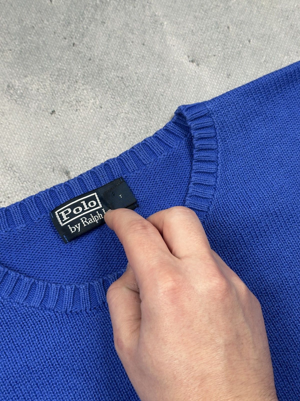 Polo Ralph Lauren Polo Ralph Lauren Classic Knit Sweater Blue Logo Crewneck Size US XXL / EU 58 / 5 - 8 Thumbnail
