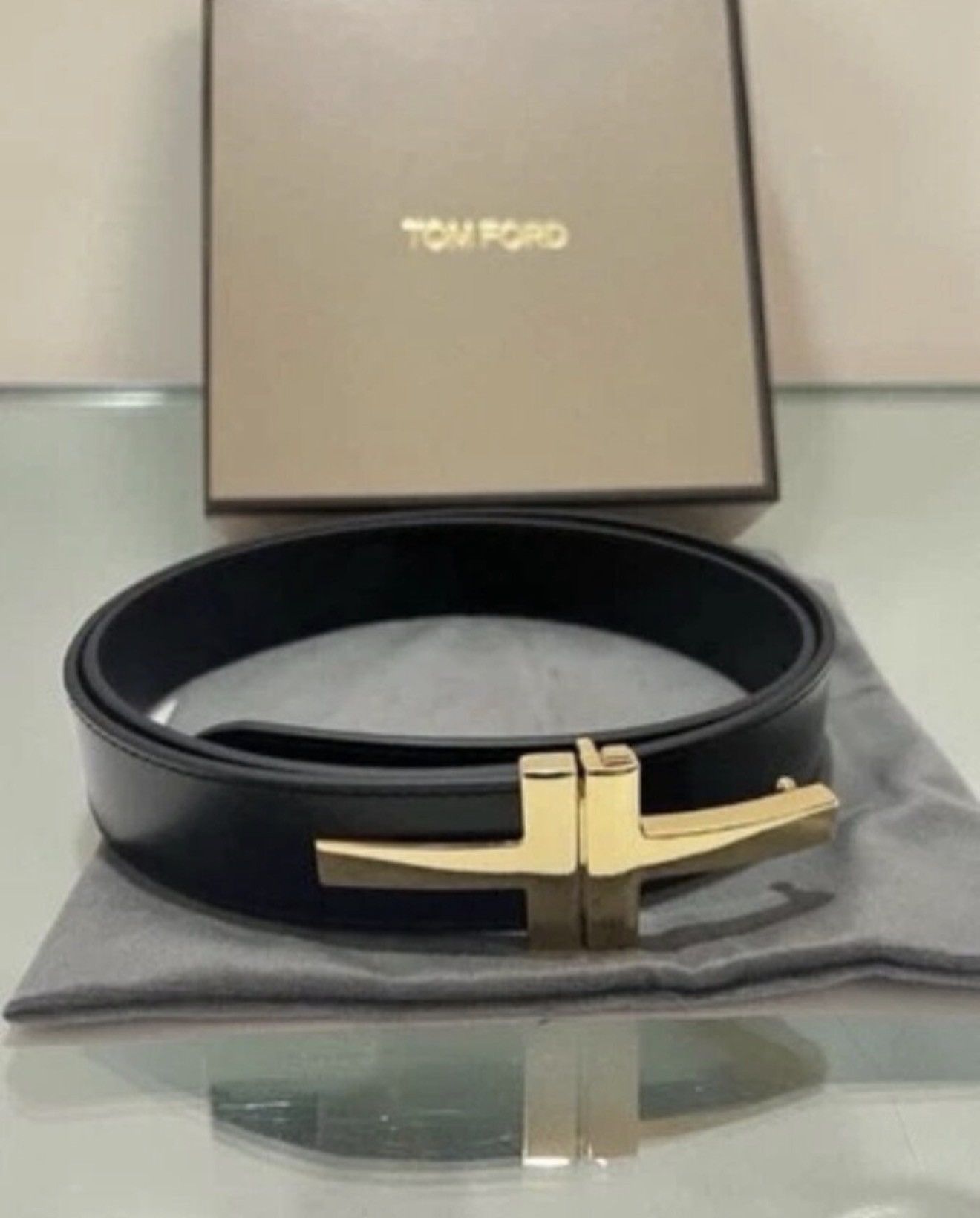 Tom Ford Tom Ford Smooth Leather TT Size ONE SIZE - 1 Thumbnail