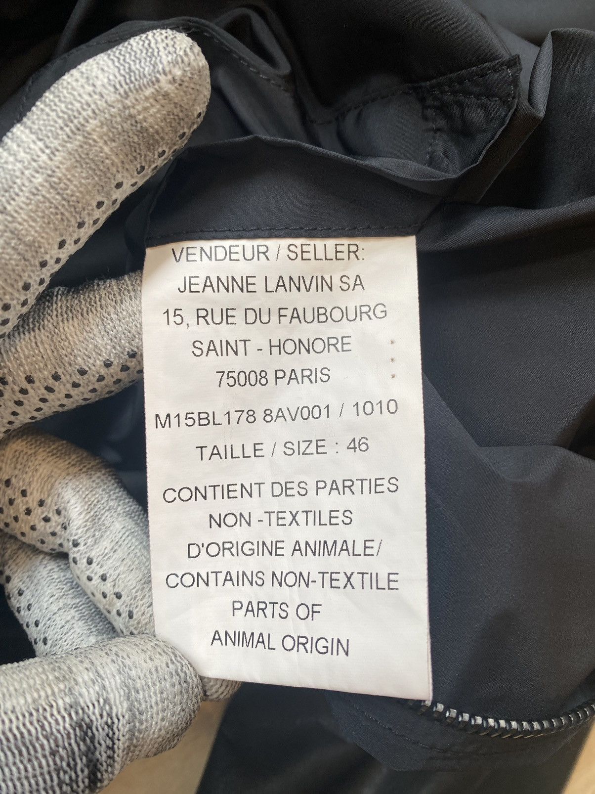 Lanvin LANVIN Leather Sleeves Windbreaker/Biker Size S Size US S / EU 44-46 / 1 - 8 Thumbnail