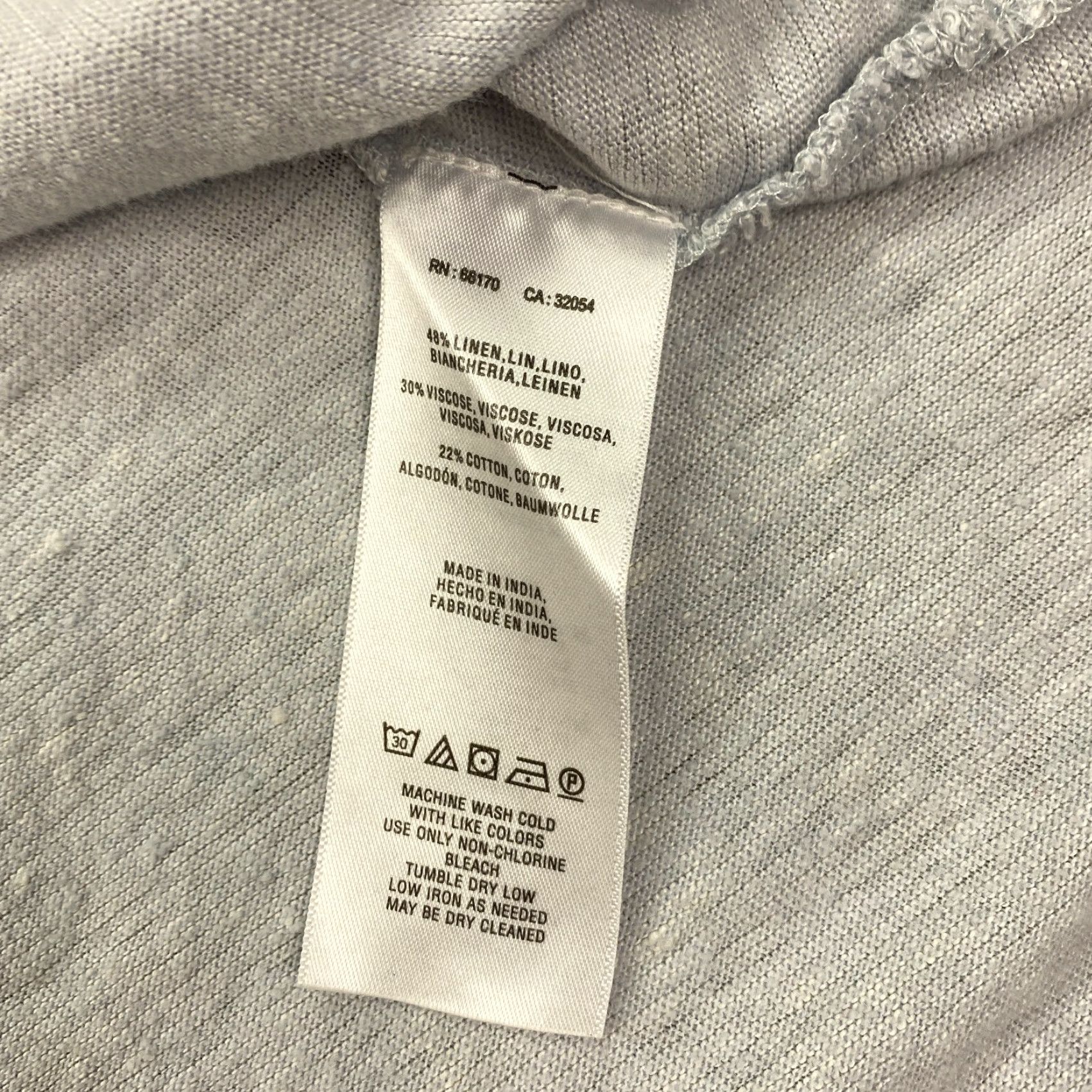 Vintage Maeve Shirt Womens Medium Gray Linen Blend Button Up Size M / US 6-8 / IT 42-44 - 5 Thumbnail