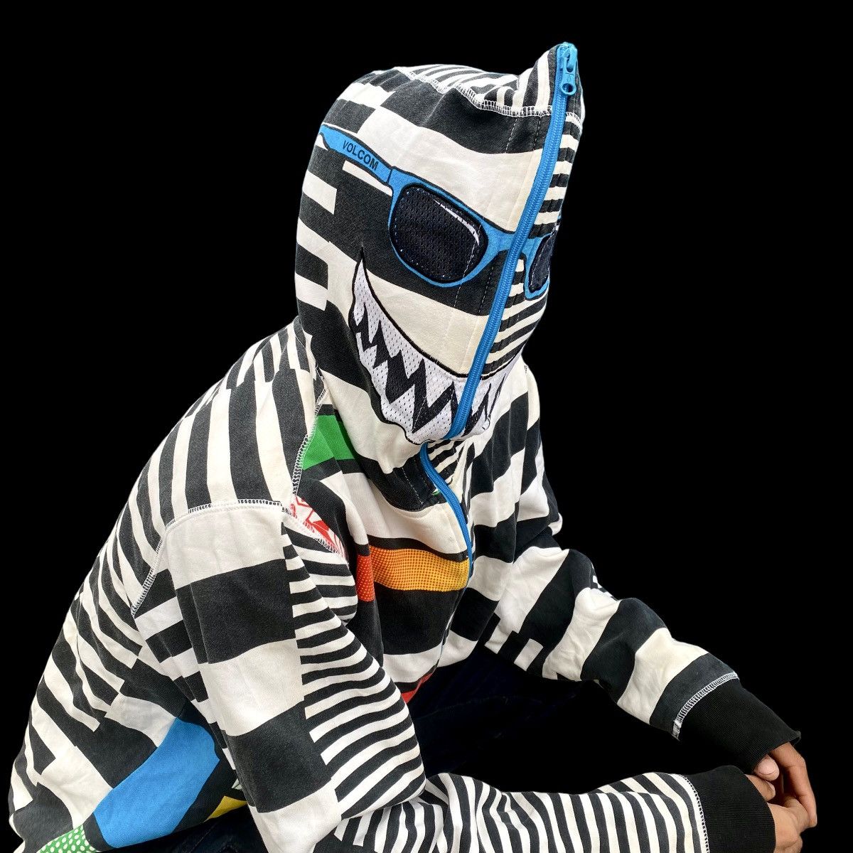 Volcom 🔥OG VOLCOM ‘Zip It’ Multicolour Sweater Iconic Ryan Sheckler Size US M / EU 48-50 / 2 - 1 Thumbnail