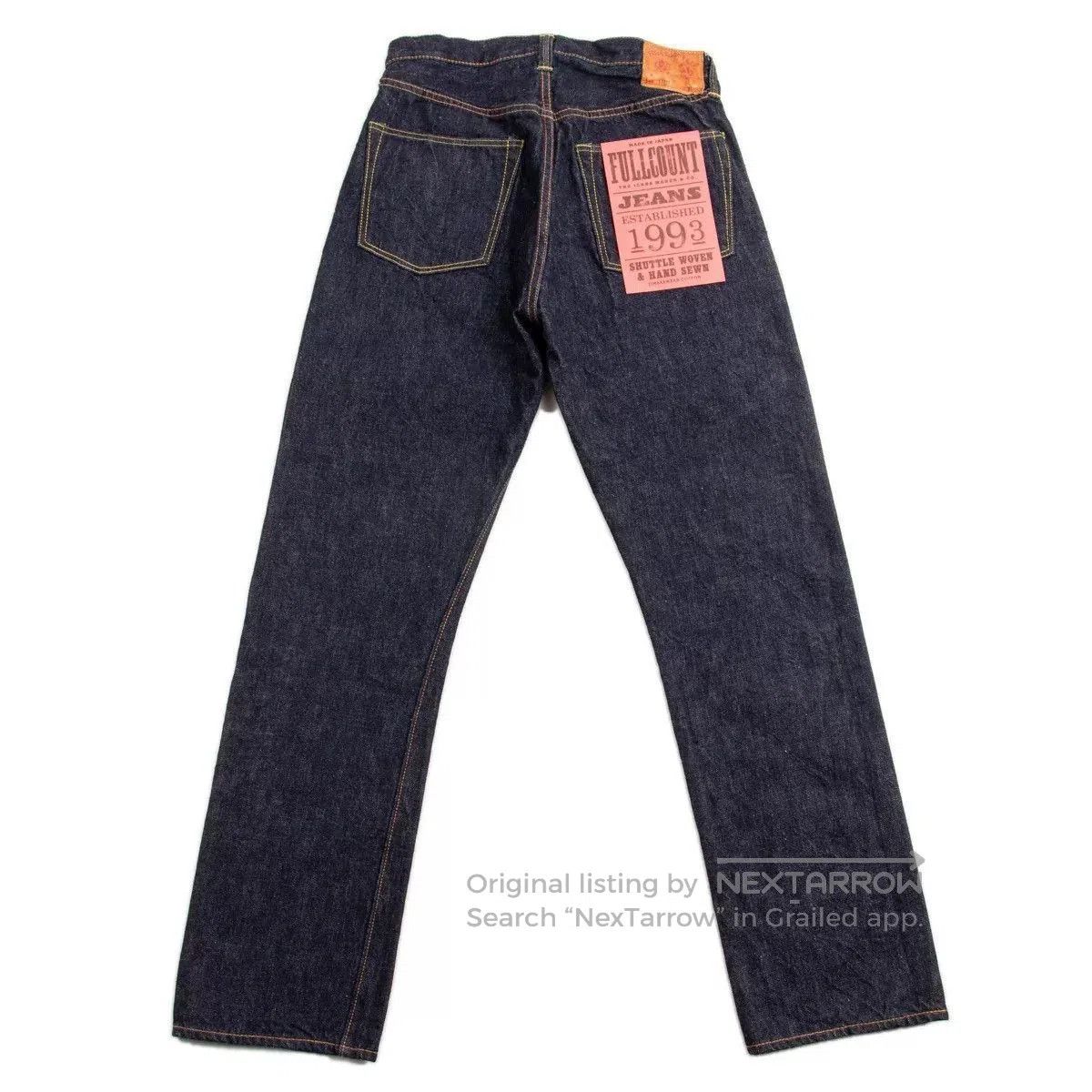 Full Count & Co. Fullcount High Waist Straight Leg Jeans. Size US 32 / EU 48 - 6 Thumbnail