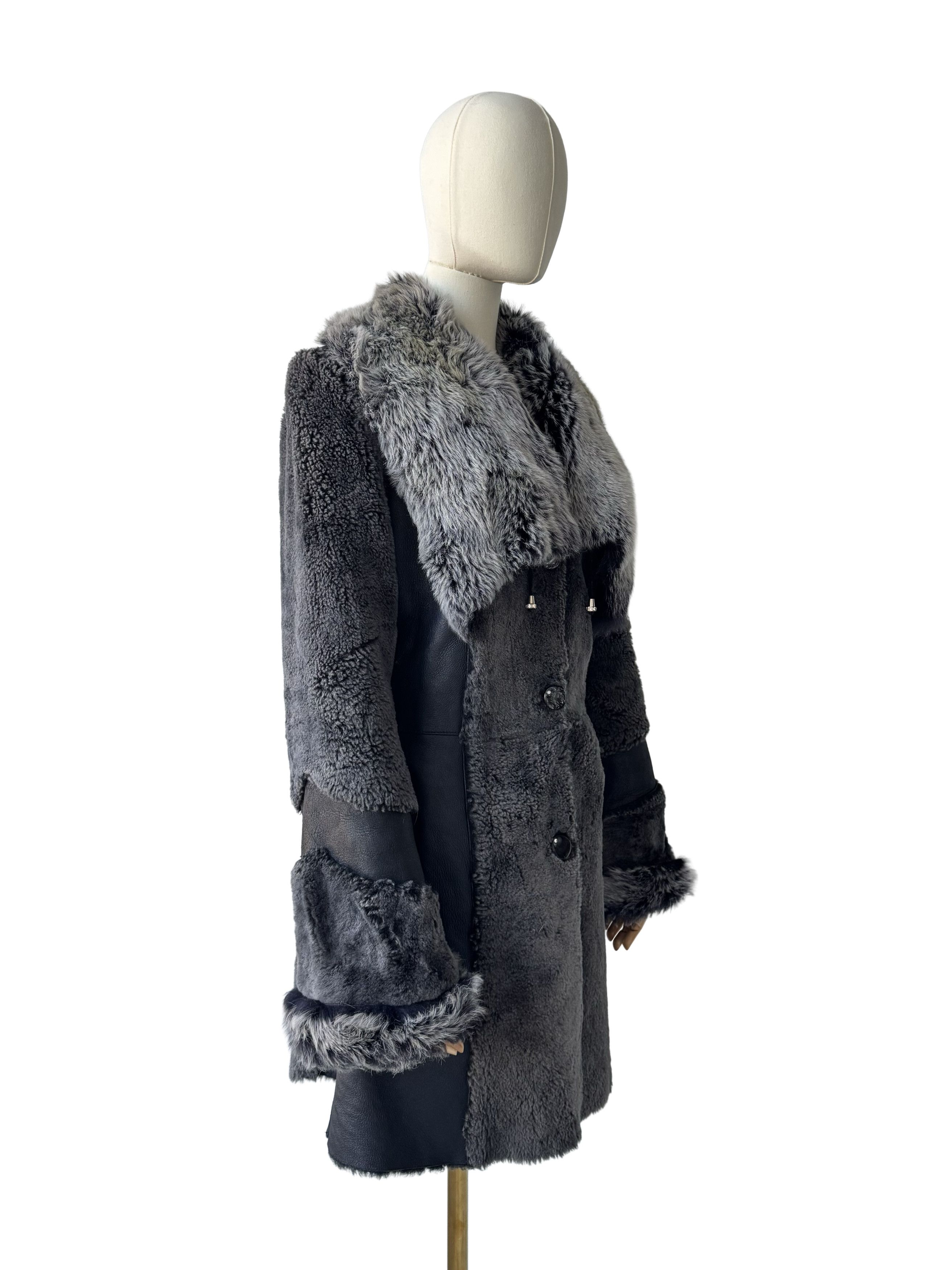 Vintage Vintage Real Sheepskin Coat Size S / US 4 / IT 40 - 1 Thumbnail