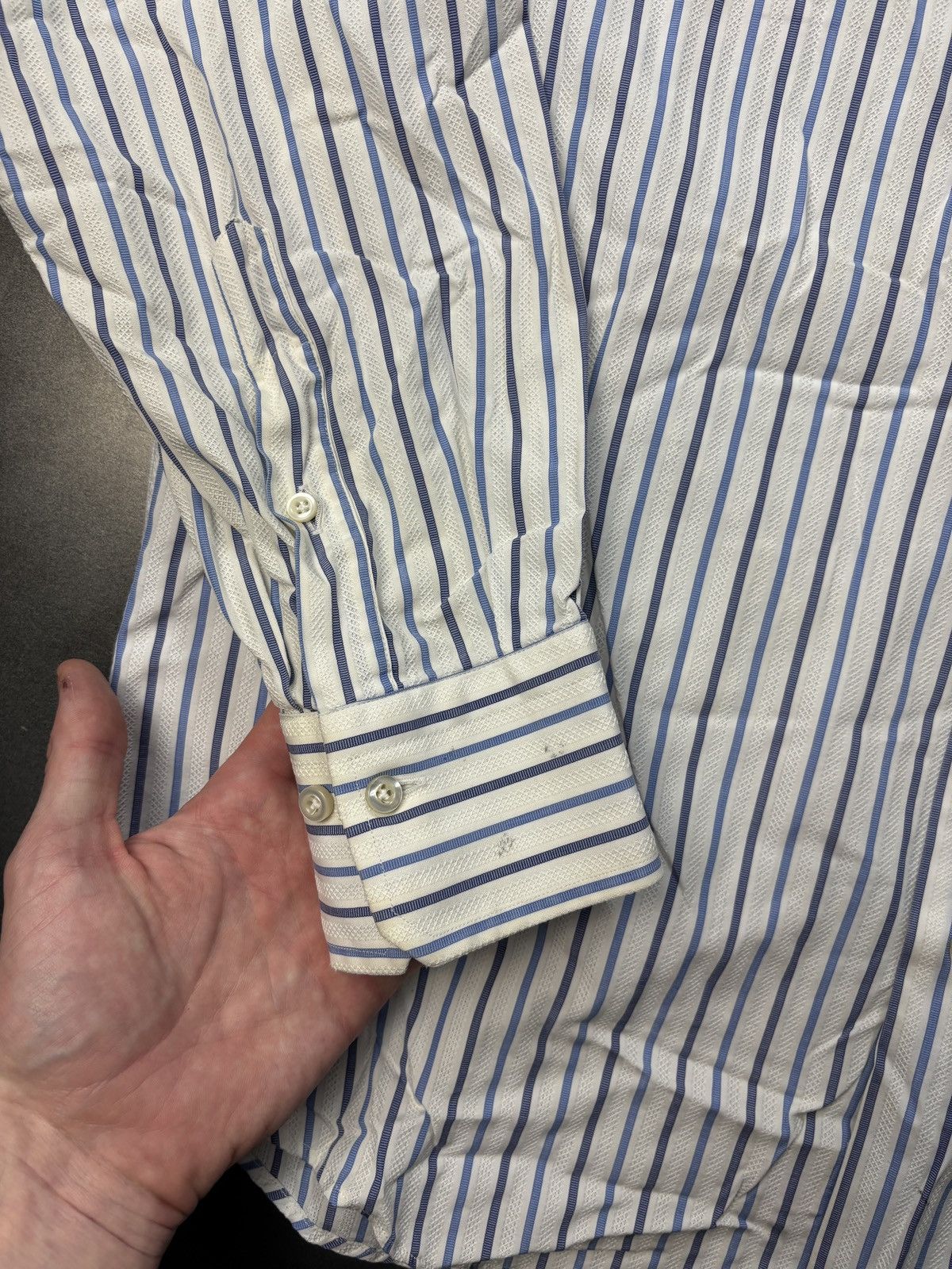 Pal Zileri 2000s Pal Zileri Dress Shirt Stripe Button Up Longsleeve Y2K Size US M / EU 48-50 / 2 - 9 Thumbnail