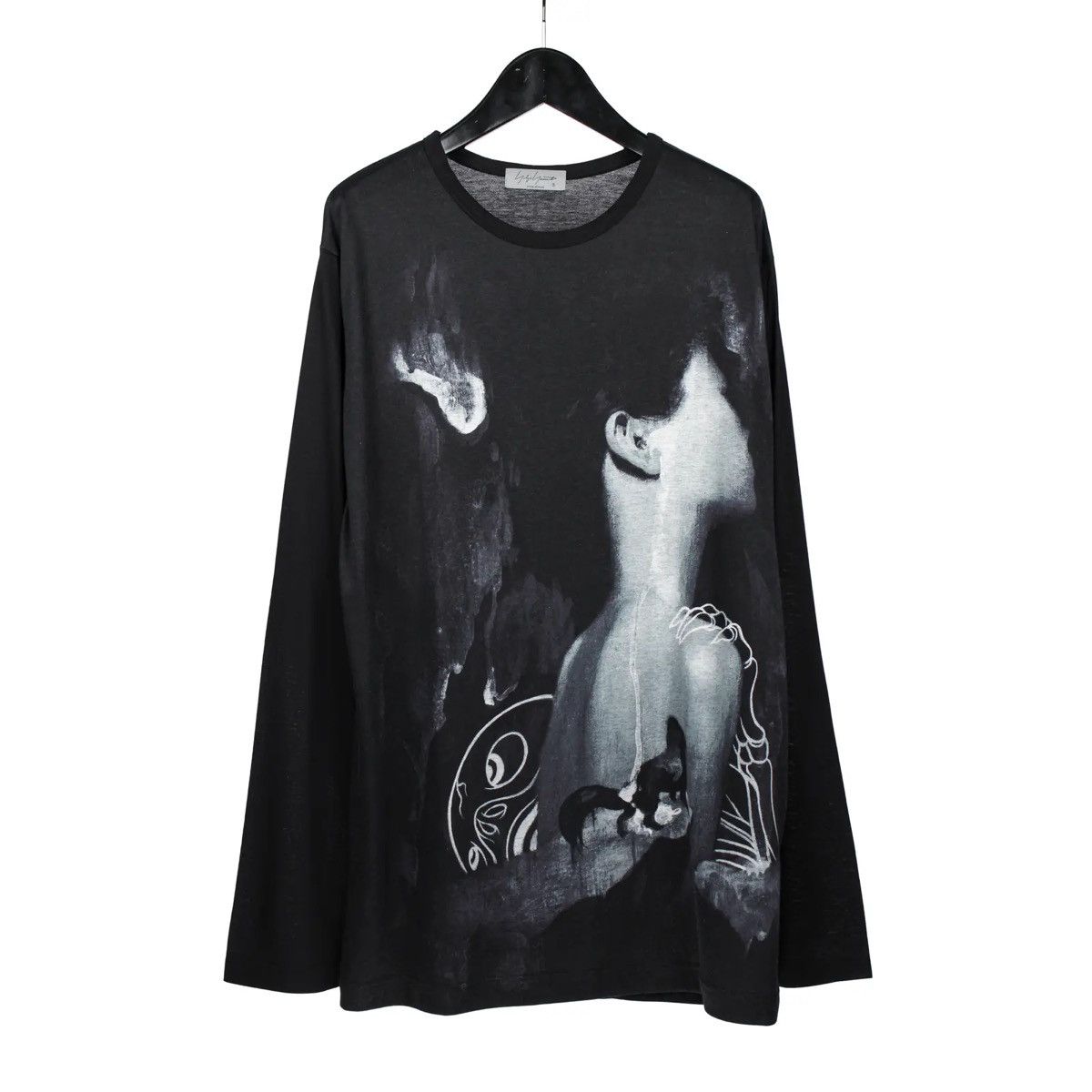 Yohji Yamamoto AW21 Pour Homme Long Sleeve T-shirt Size US L / EU 52-54 / 3 - 1 Thumbnail