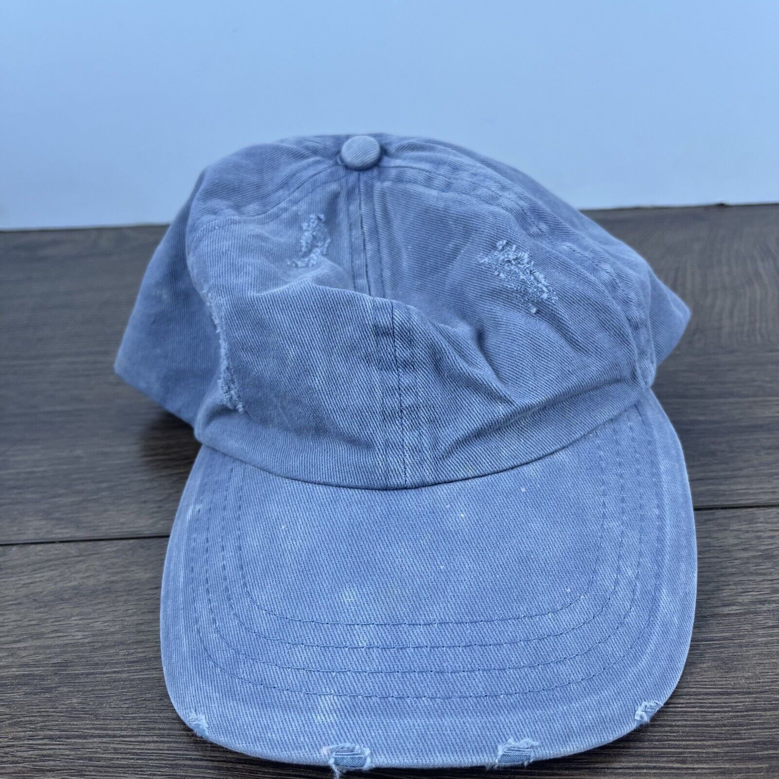 Other Distressed Gray Hat Plain Gray Hat Gray Hat Adjustable Gray Size ONE SIZE - 2 Thumbnail