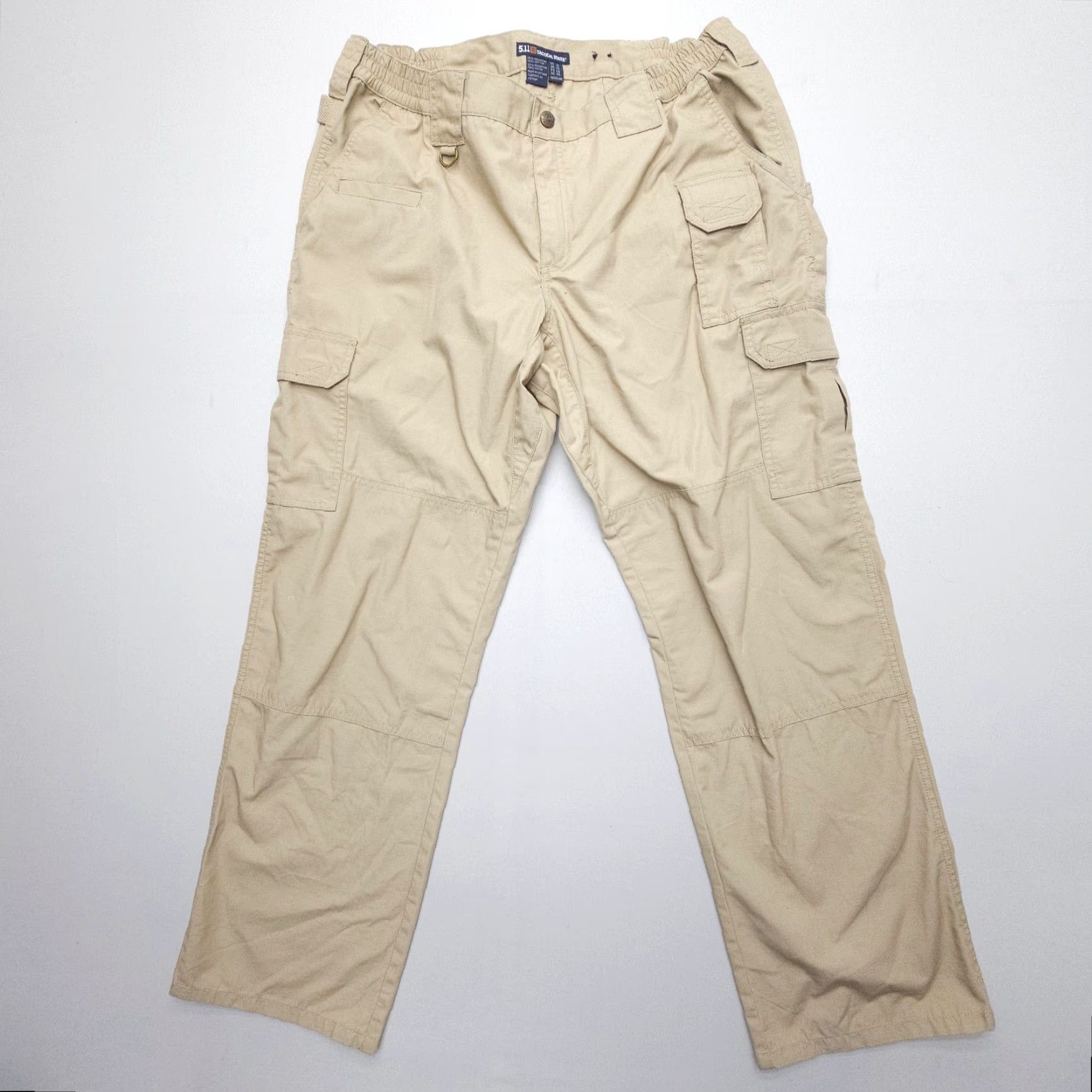 Vintage 5.11 Tactical Taclite Pro Ripstop Pants Size 16 Tan Cargo Utility Workwear Womens Size 38" / US 16 / IT 52 - 2 Thumbnail