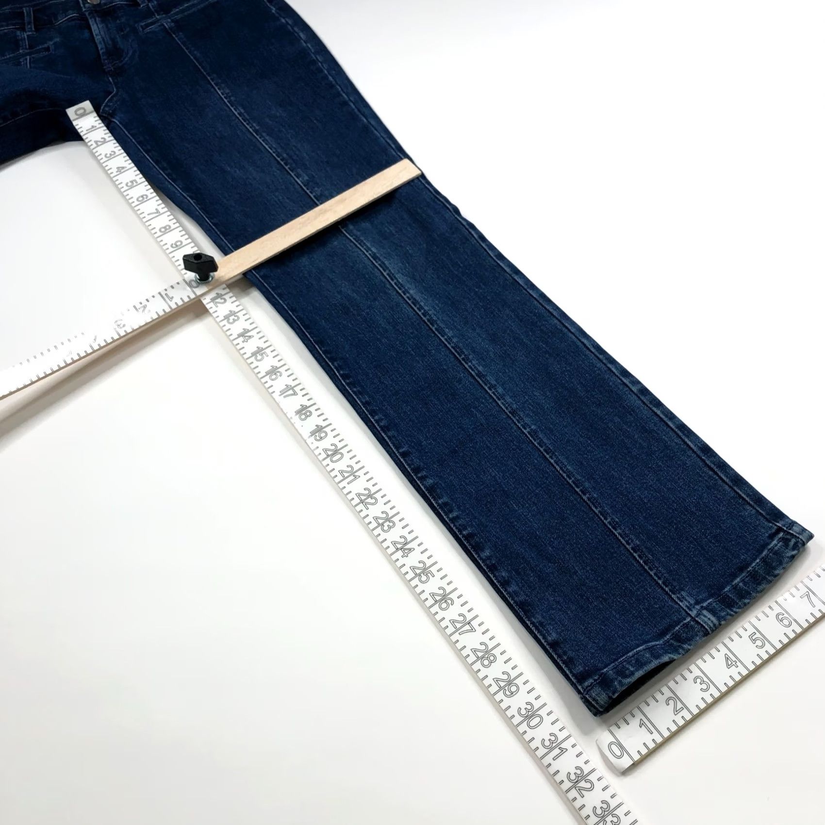 J.McLaughlin J. McLaughlin Front Seam Bootcut Jeans 30 in W 31 in L SS/Stretch Denim Women Regular 6 Blue Size 28" / US 6 / IT 42 - 4 Thumbnail