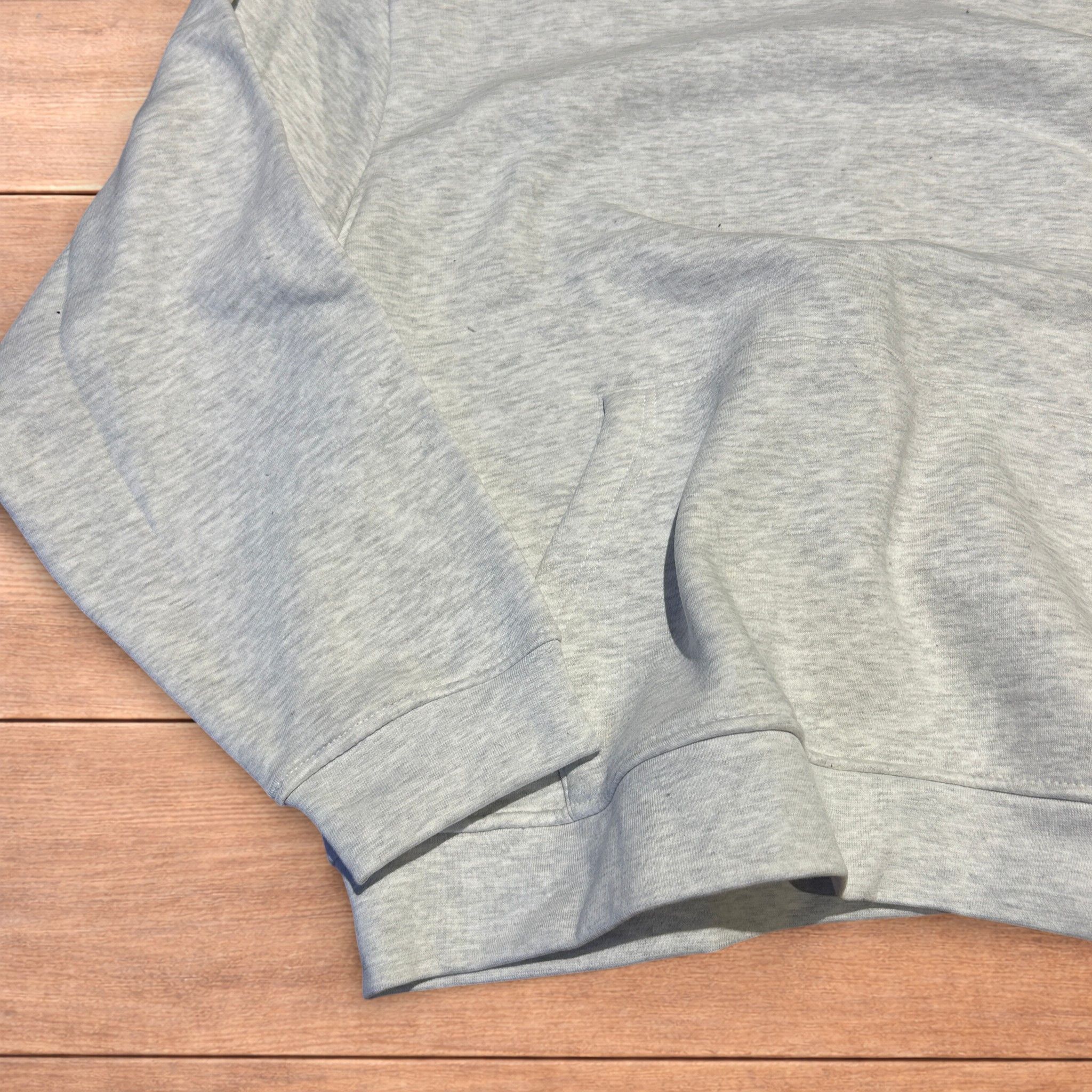 Japanese Brand Oversized baggy boxy Korean hoodie jumper in marl grey. Size US L / EU 52-54 / 3 - 4 Thumbnail