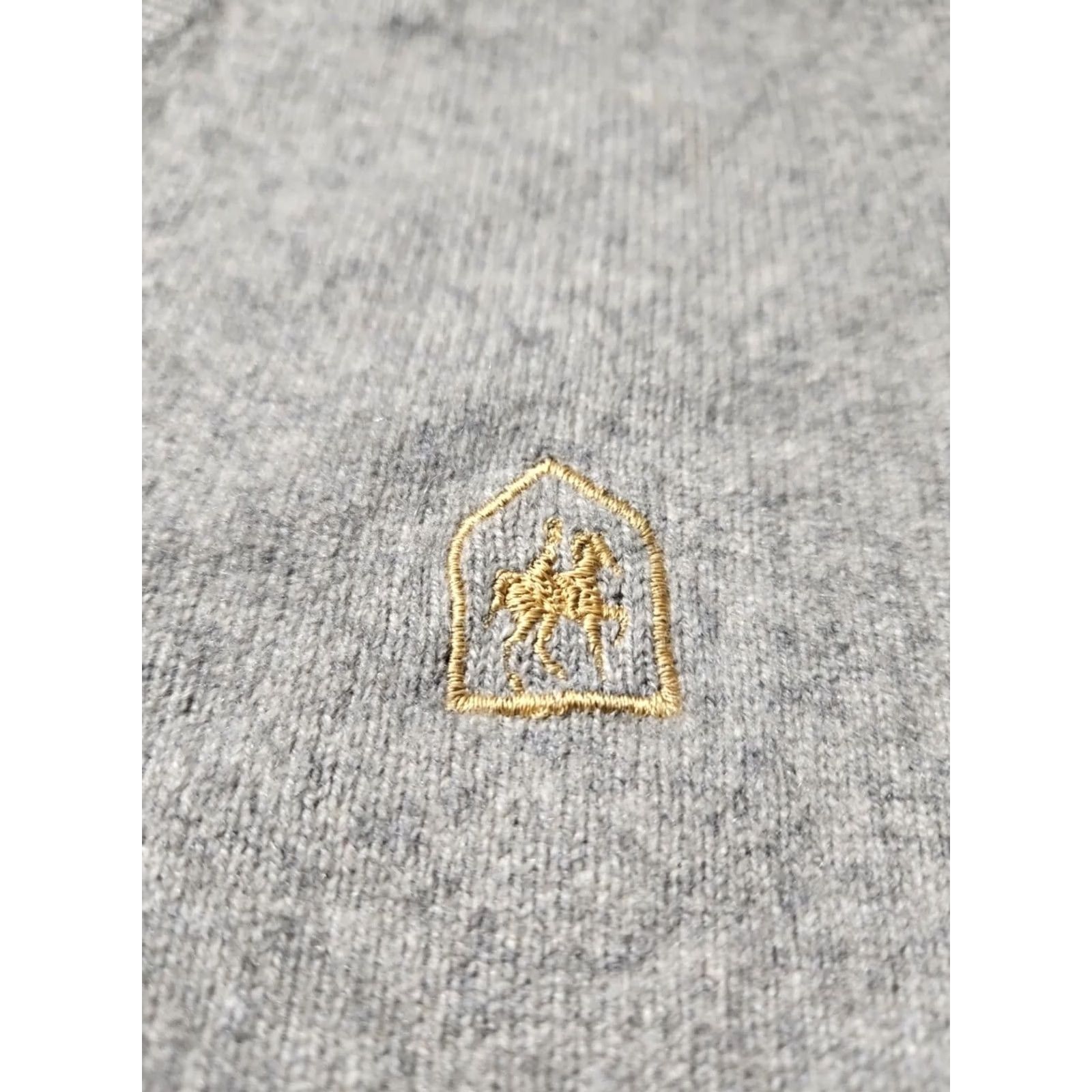 Logo 7 VINTAGE Braemar Sweater Mens Sz 48 Gray 1990s 100% Cashmere Logo Scotland 90s Size L / US 10 / IT 46 - 6 Thumbnail