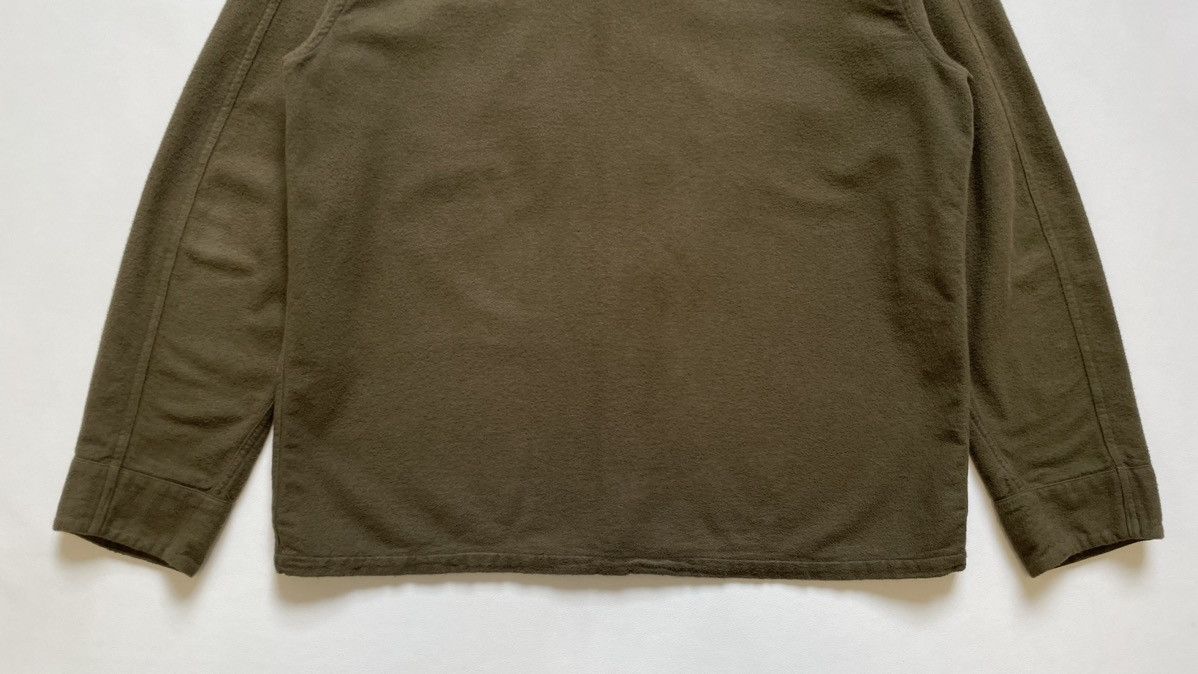 Our Legacy Pilled Olive Cotton Flannel Box Shirt Size US M / EU 48-50 / 2 - 12 Thumbnail